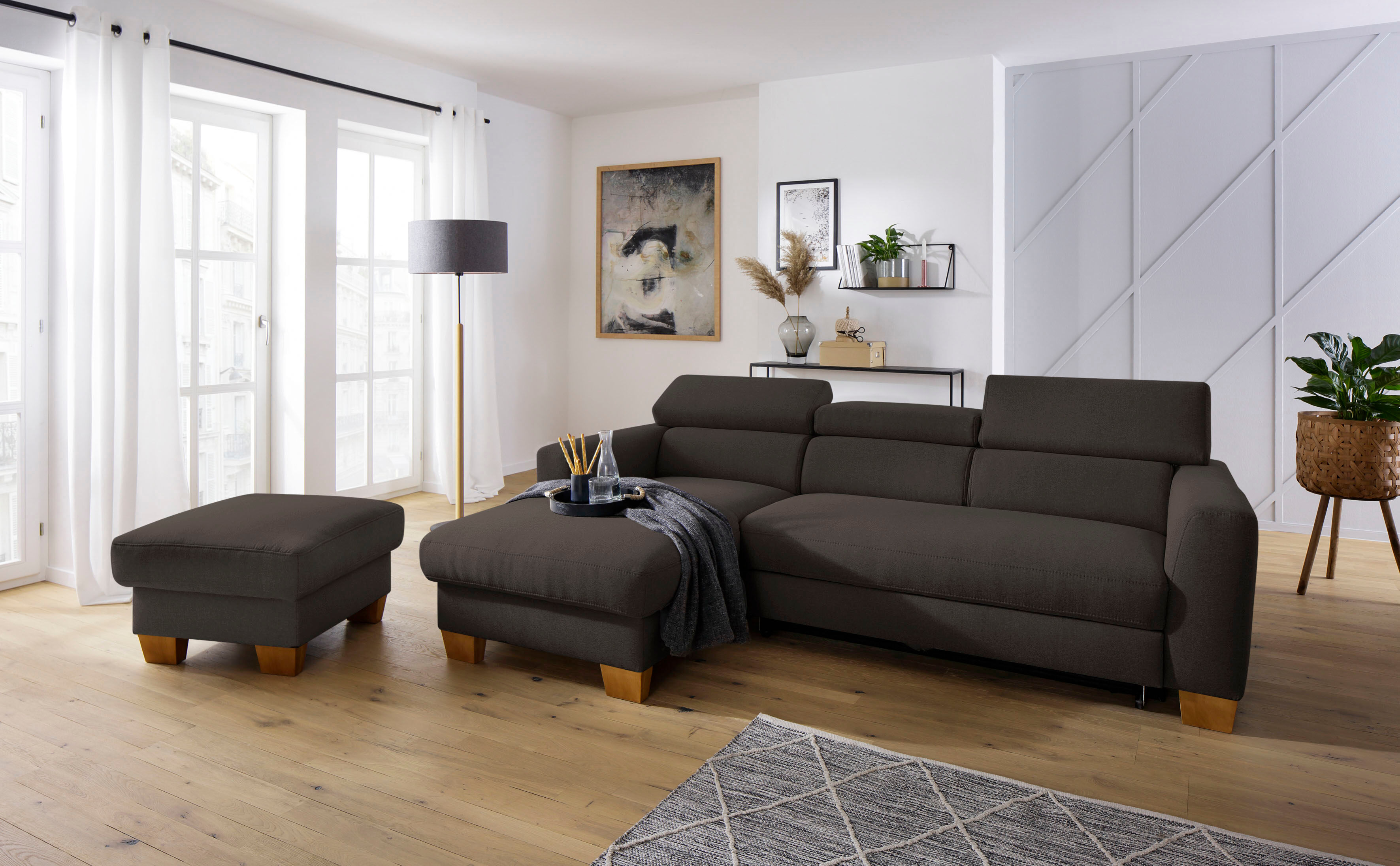 Home affaire Ecksofa »Steve Premium« braun