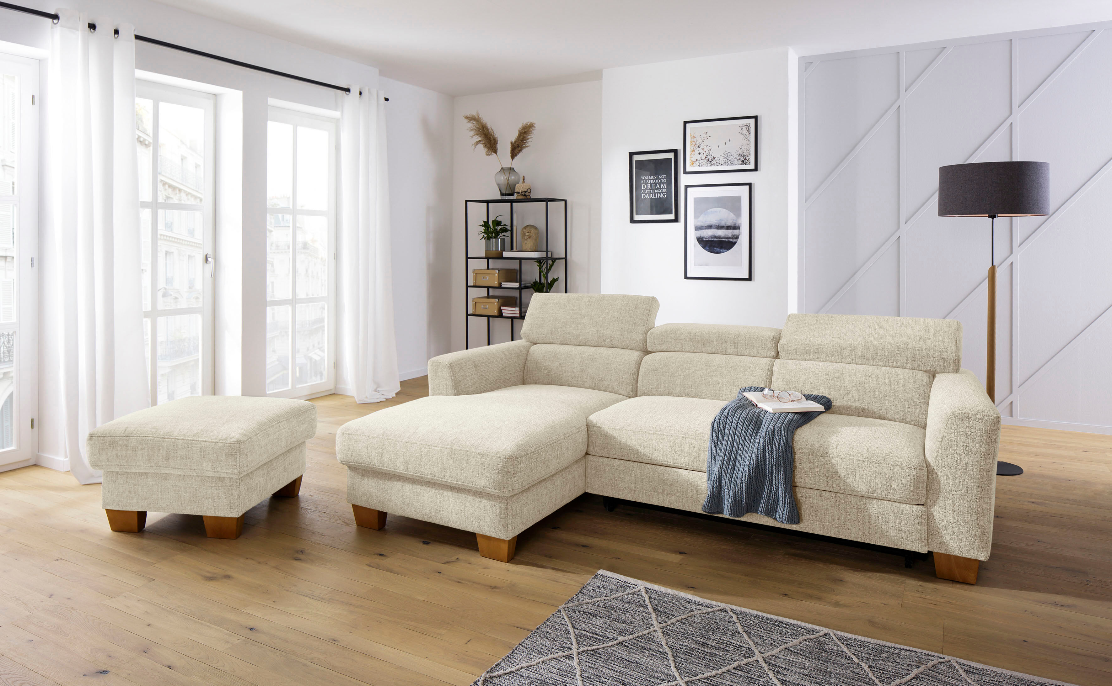 Home affaire Ecksofa »Steve Premium« beige