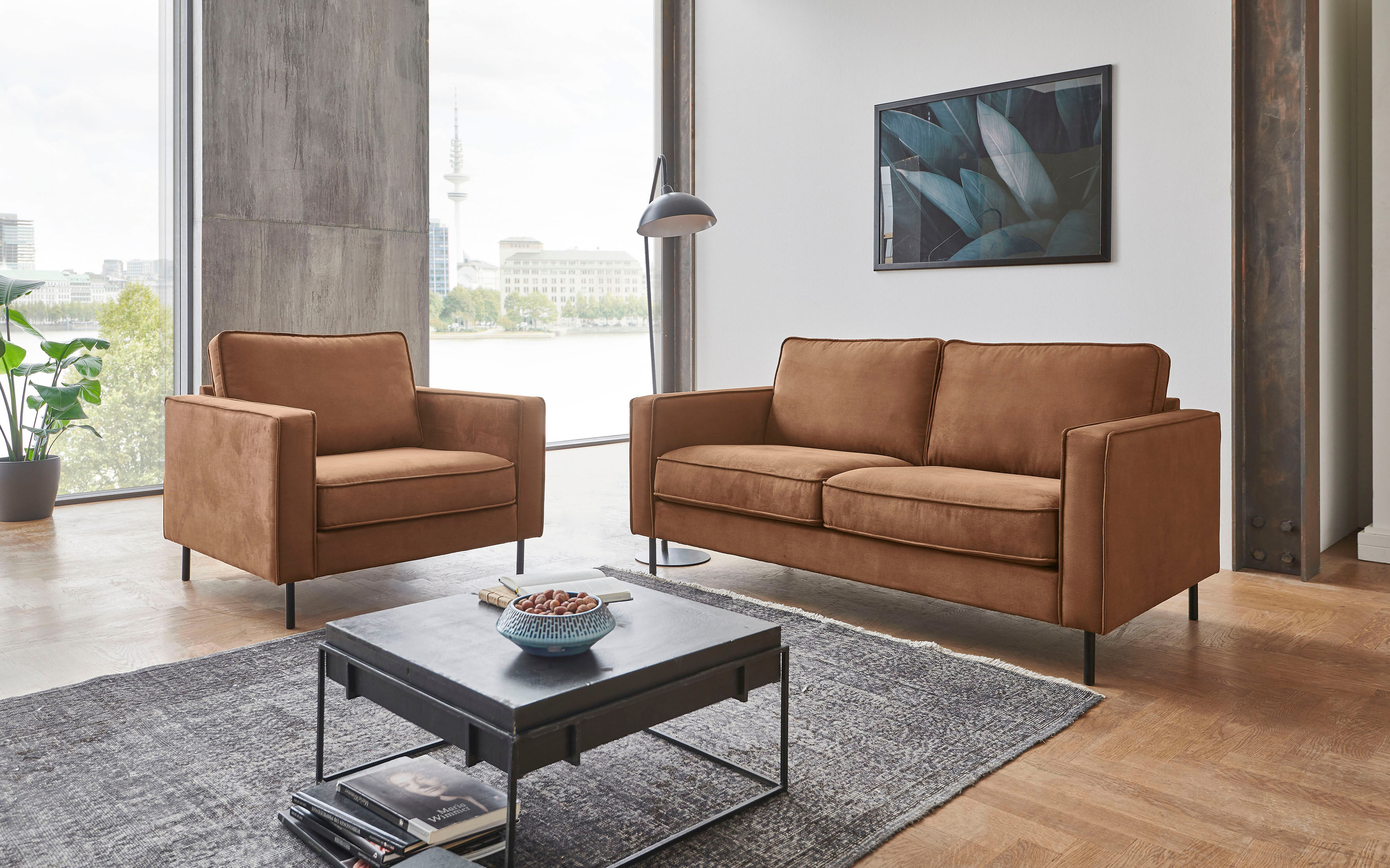 ATLANTIC home collection 2-Sitzer, Sofa >>Weston braun