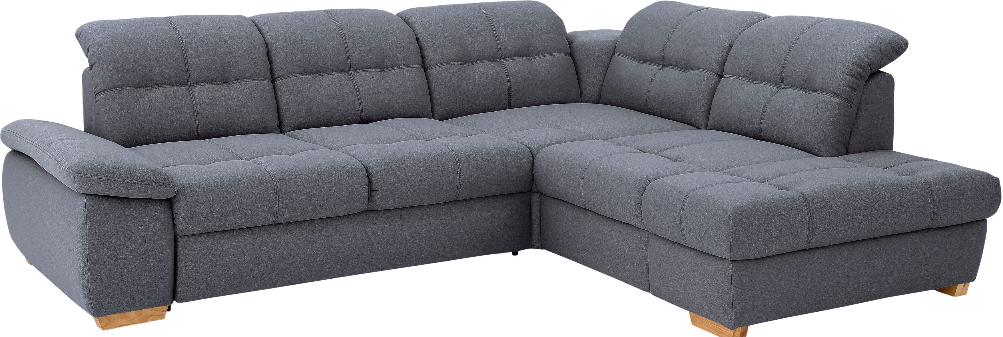 Home affaire Ecksofa »Lotus Home«, incl. Sitztiefenverstellung, wahlweise mit... grau