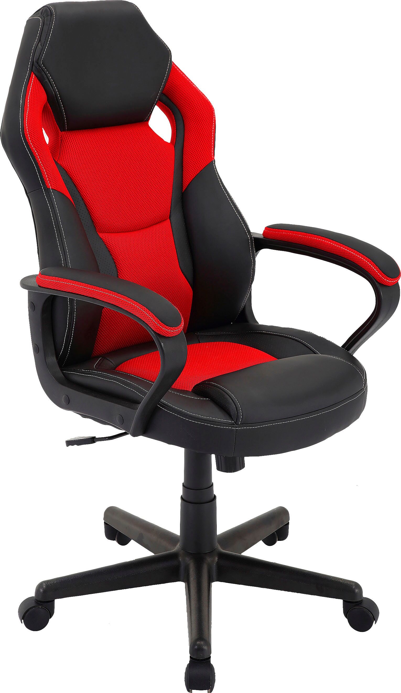 byLIVING Chefsessel »Matteo«, Kunstleder-Netzstoff, verstellbarer Gaming Chair rot