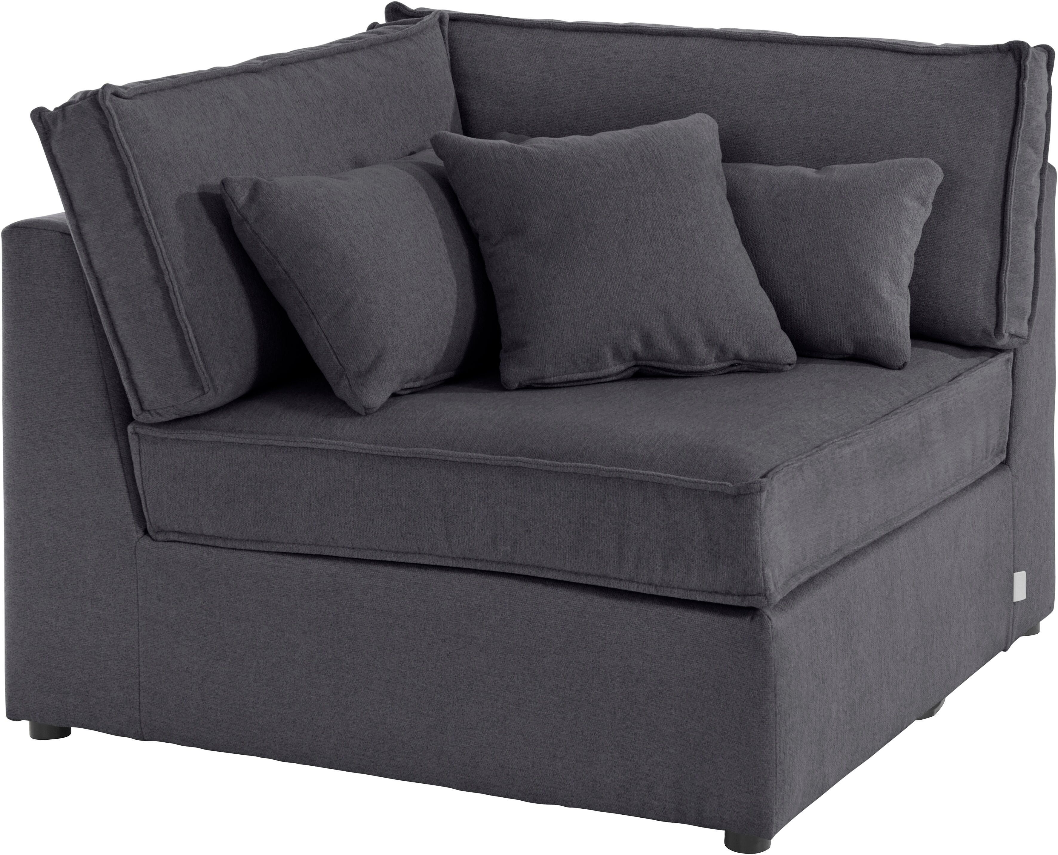 LeGer Home by Lena Gercke Sofa-Eckelement »Ceyda«, Teil eines Modulsofas schwarz