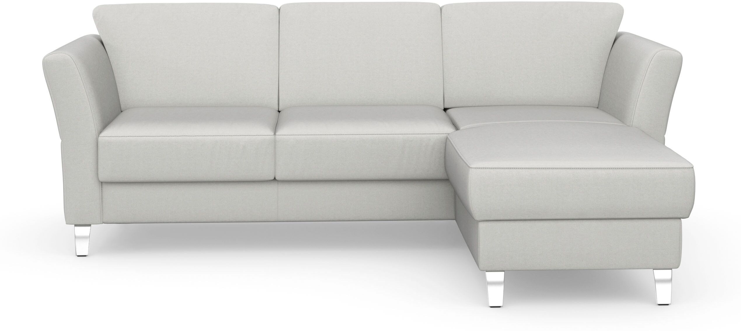 sit&more Ecksofa »Visby V«, wahlweise mit Bettfunktion und Bettkasten, frei... grau