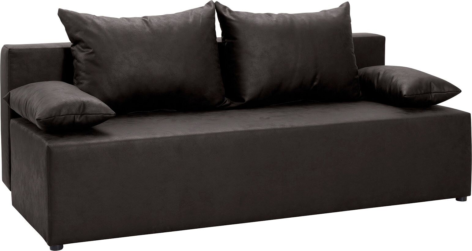 exxpo - sofa fashion Schlafsofa, inklusive Bettfunktion und Bettkasten,... grau