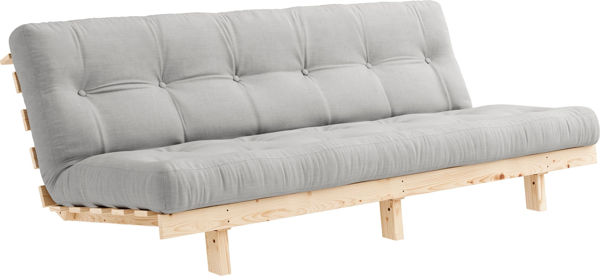 Karup Design Schlafsofa »Lean«, (2 St.), mit Bettfunktion und Futonmatratze grau