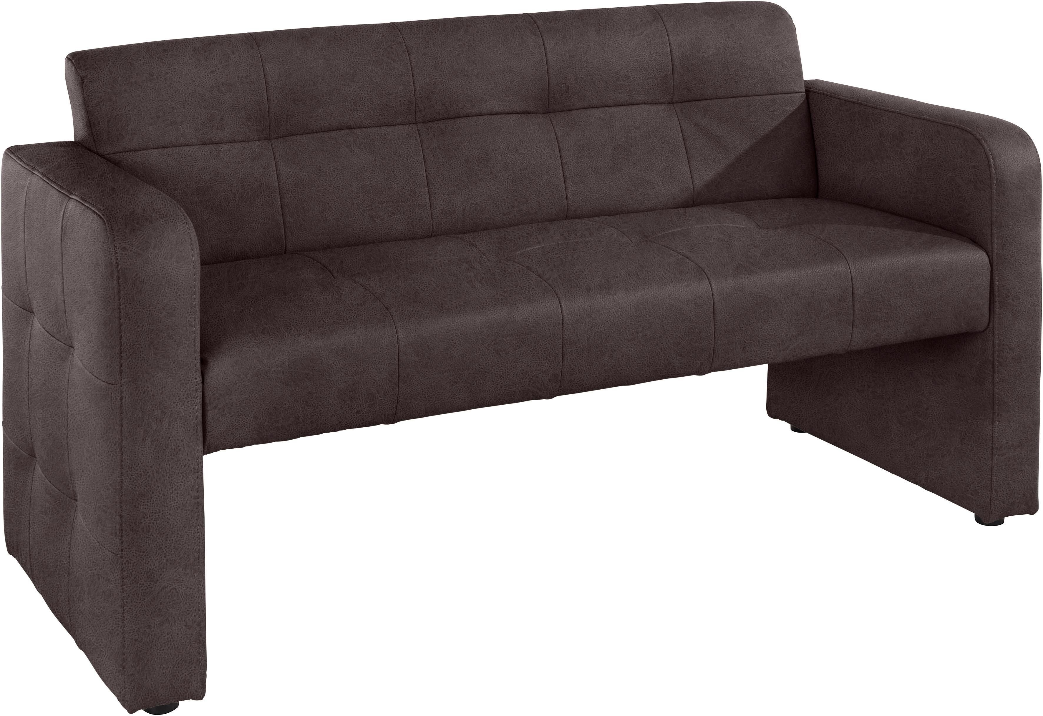 exxpo - sofa fashion Polsterbank »Barista«, Frei im Raum stellbar braun  Luxus-Microfaser