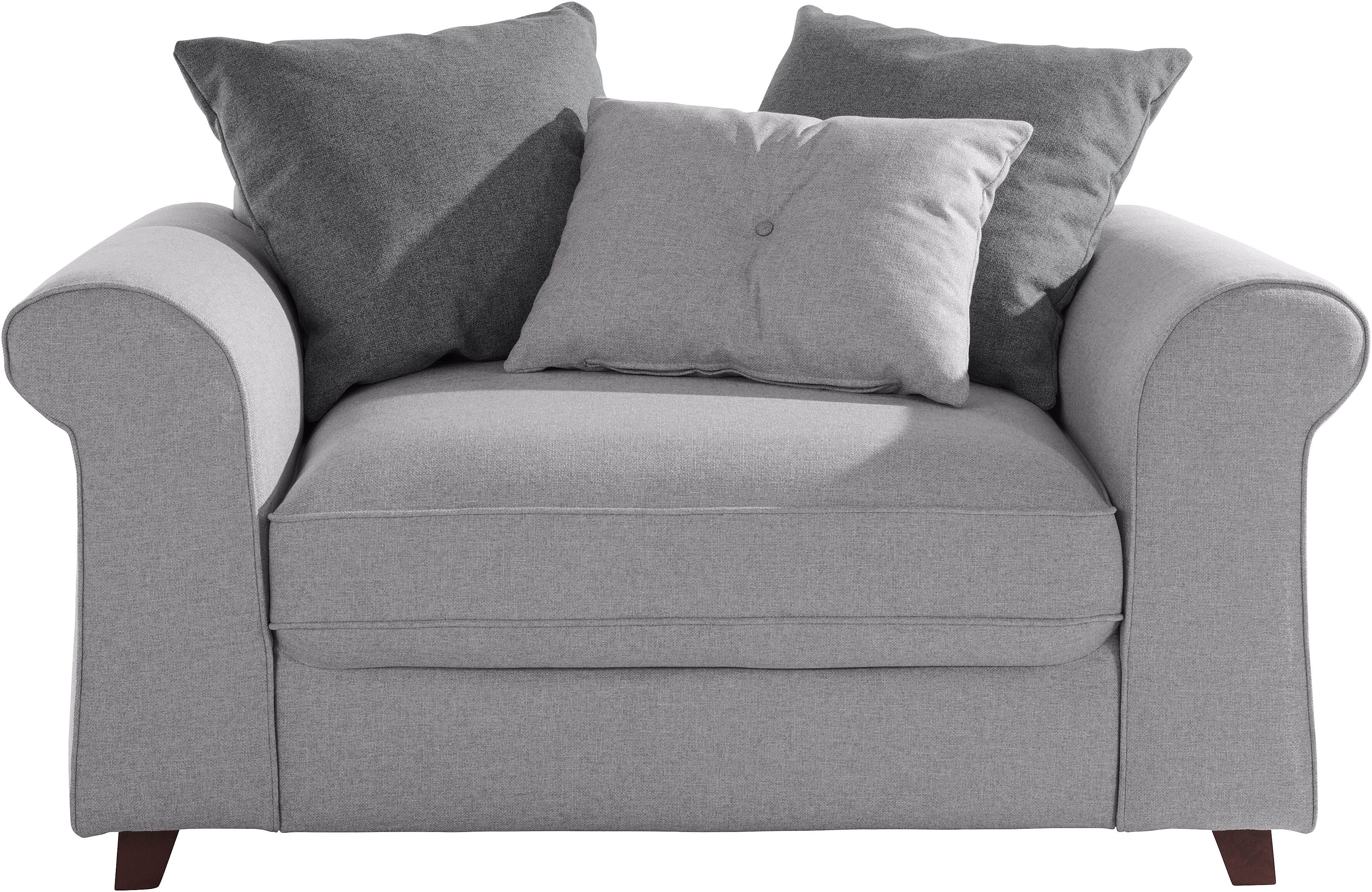 Timbers Loveseat »Big Reed«, mit Zierkissen, B/T/H: 143/99/87 cm grau