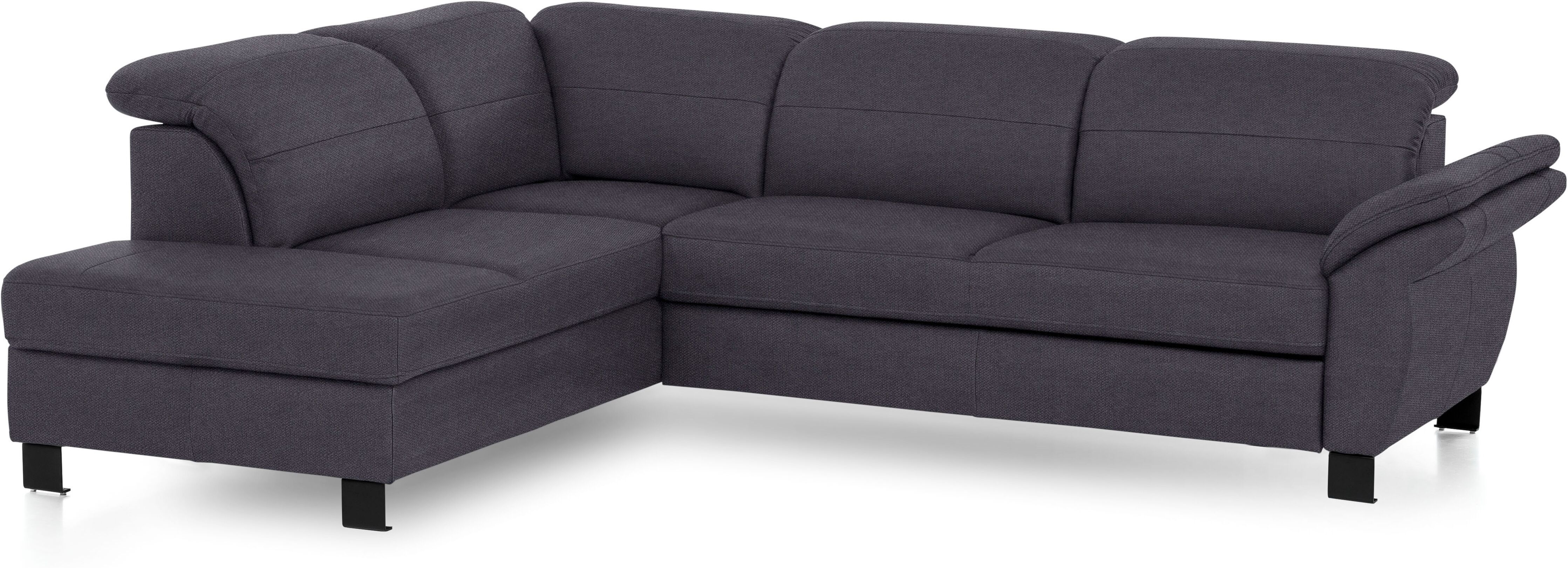 exxpo - sofa fashion Ecksofa, inklusive Kopfteilverstellung,wahlweise... grau