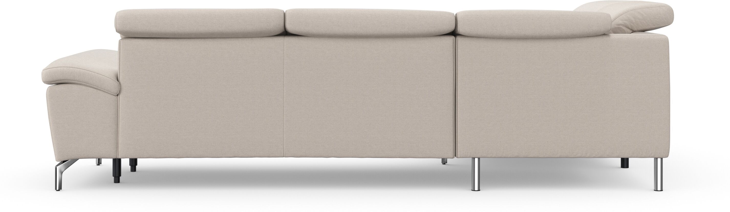 sit&more Ecksofa »Cool«, wahlweise mit Kopfteilverstellung und Vorziehsitz,... grau