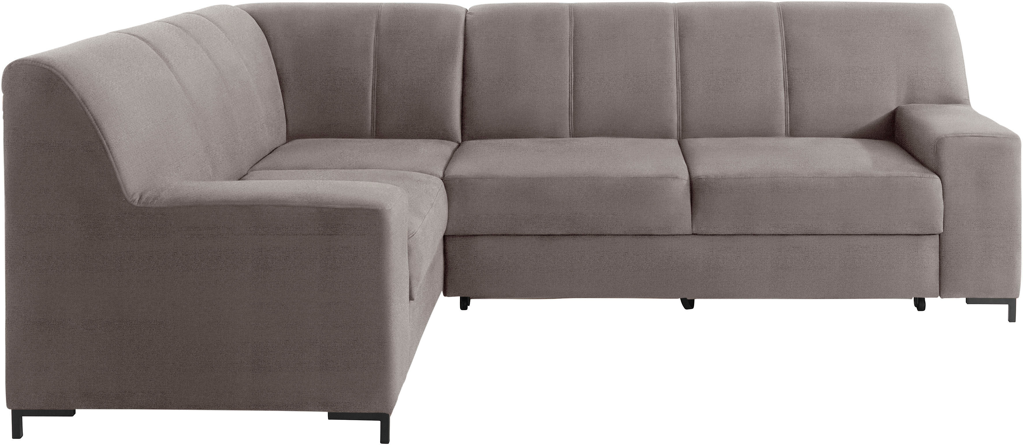 DOMO collection Ecksofa »Ledas«, mit extrabreiten Armteilen, wahlweise mit... grau