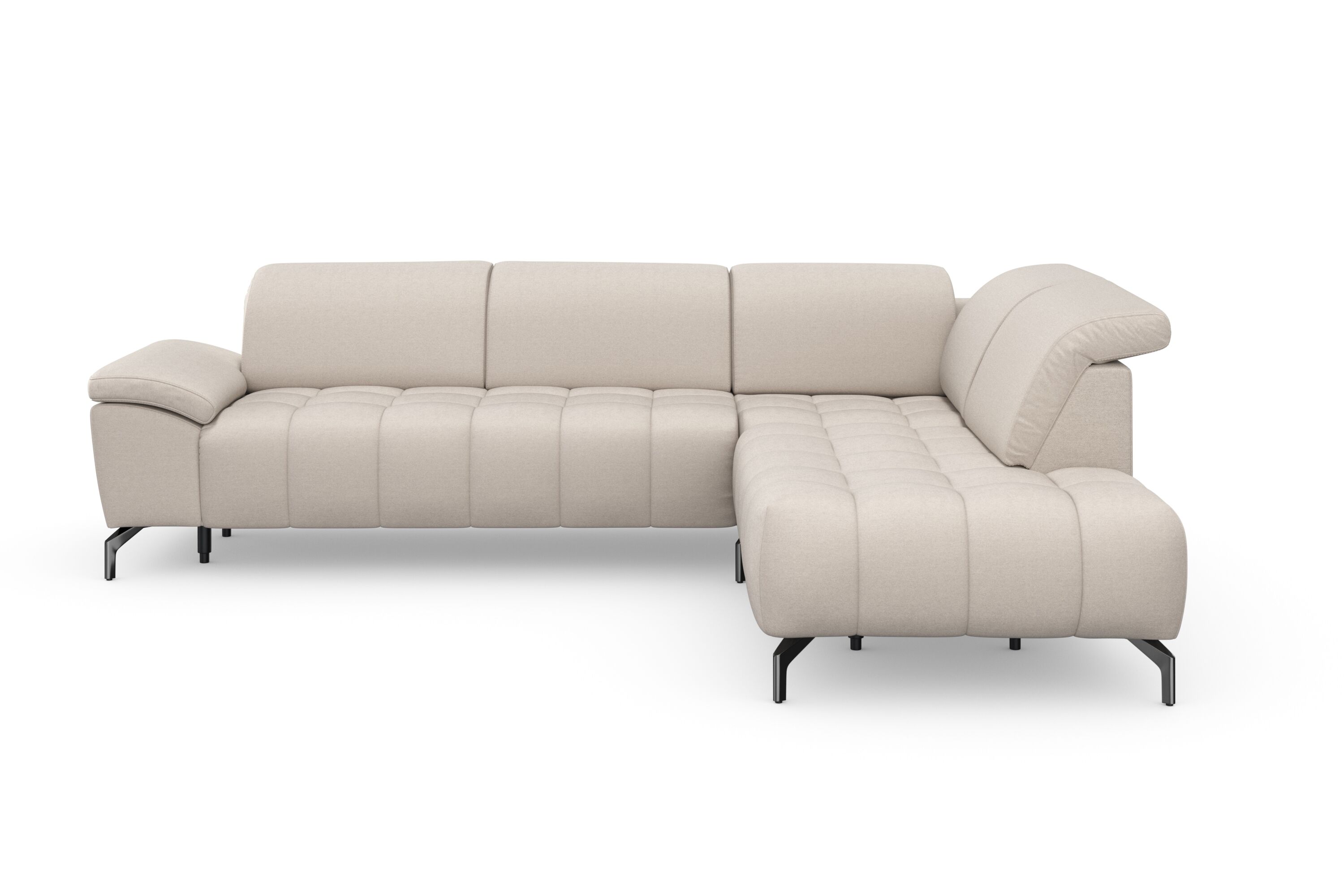 sit&more Ecksofa »Cool«, wahlweise mit Kopfteilverstellung und Vorziehsitz... grau