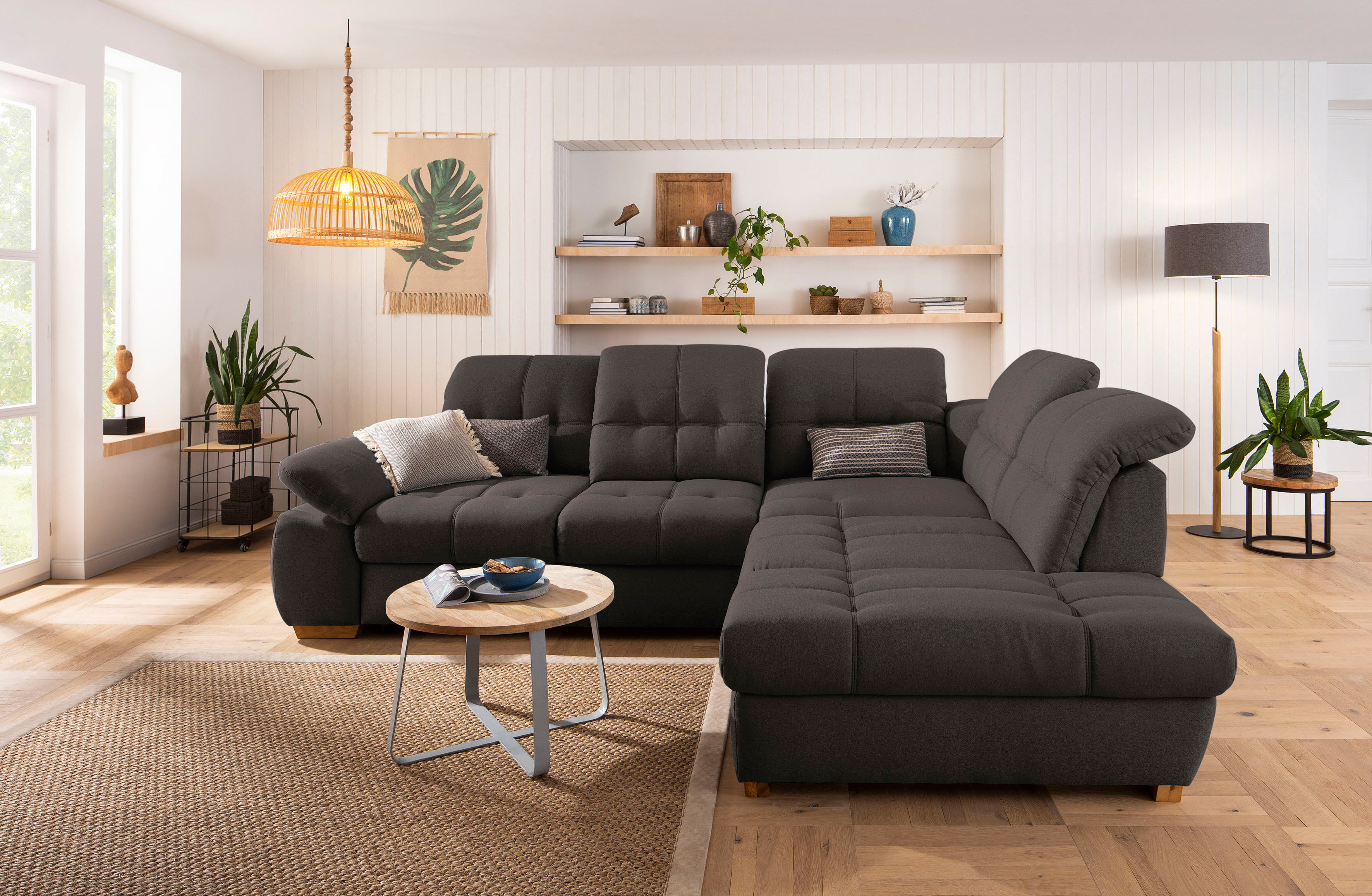 Home affaire Ecksofa »Lotus Home Luxus«, belastbar bis zu 140kg, incl.... braun