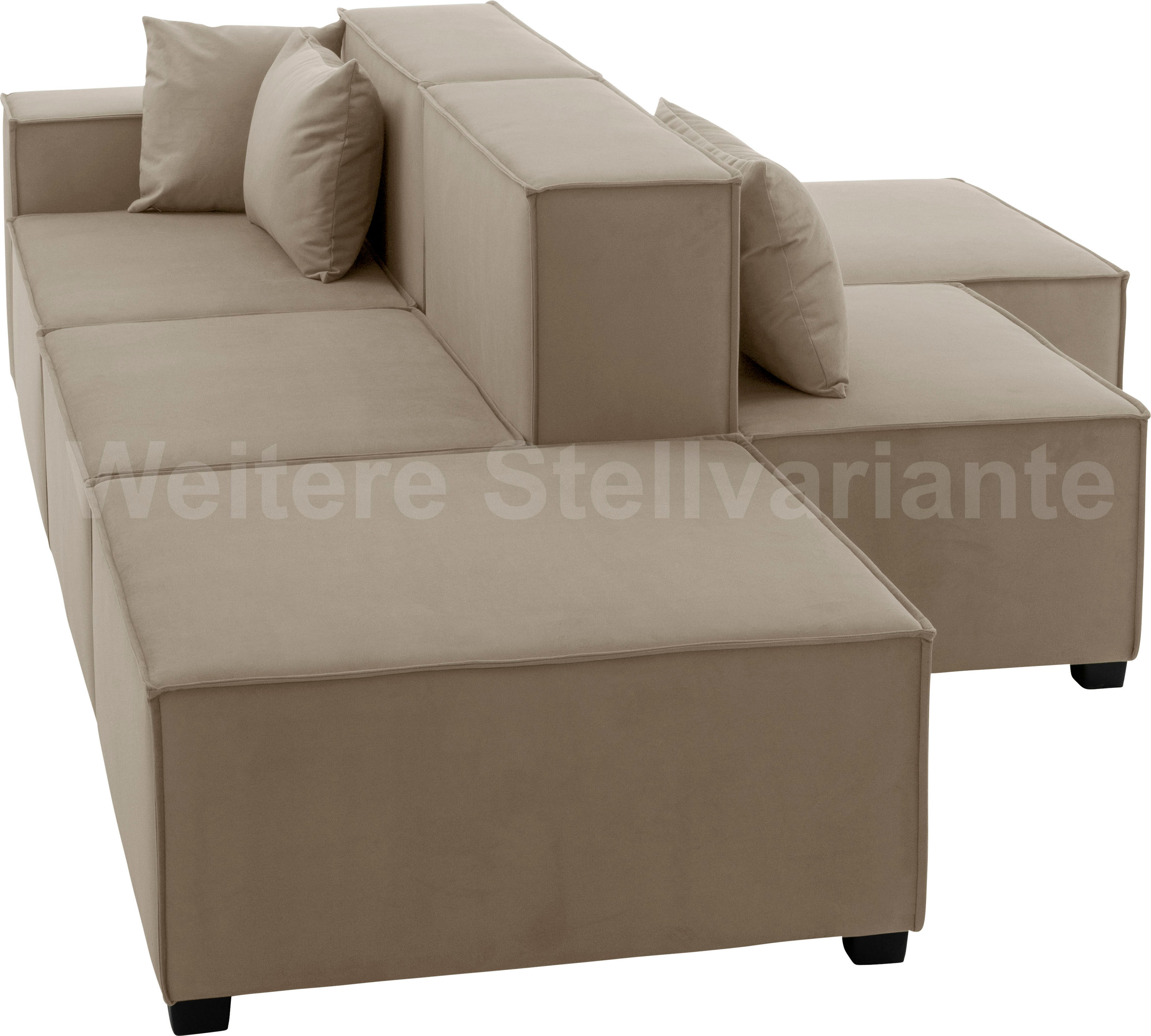 Max Winzer® Wohnlandschaft »MOVE«, (Set), Sofa-Set 03 aus 8 Sitz-Elementen,... braun