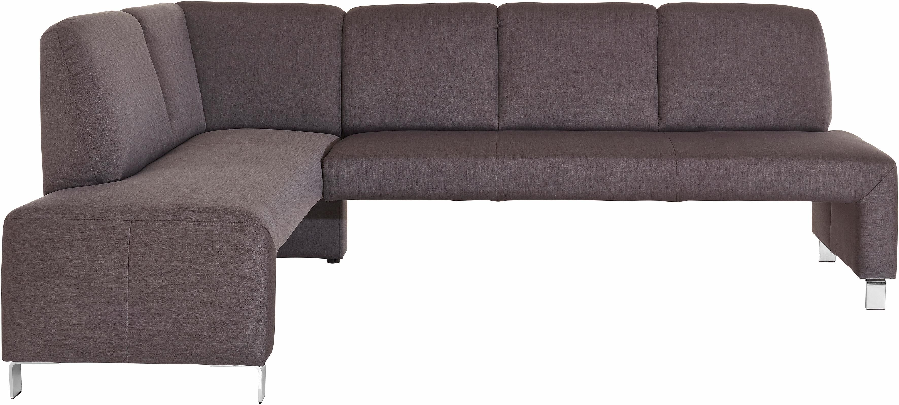 exxpo - sofa fashion Eckbank »Intenso«, Frei im Raum stellbar grau  Struktur