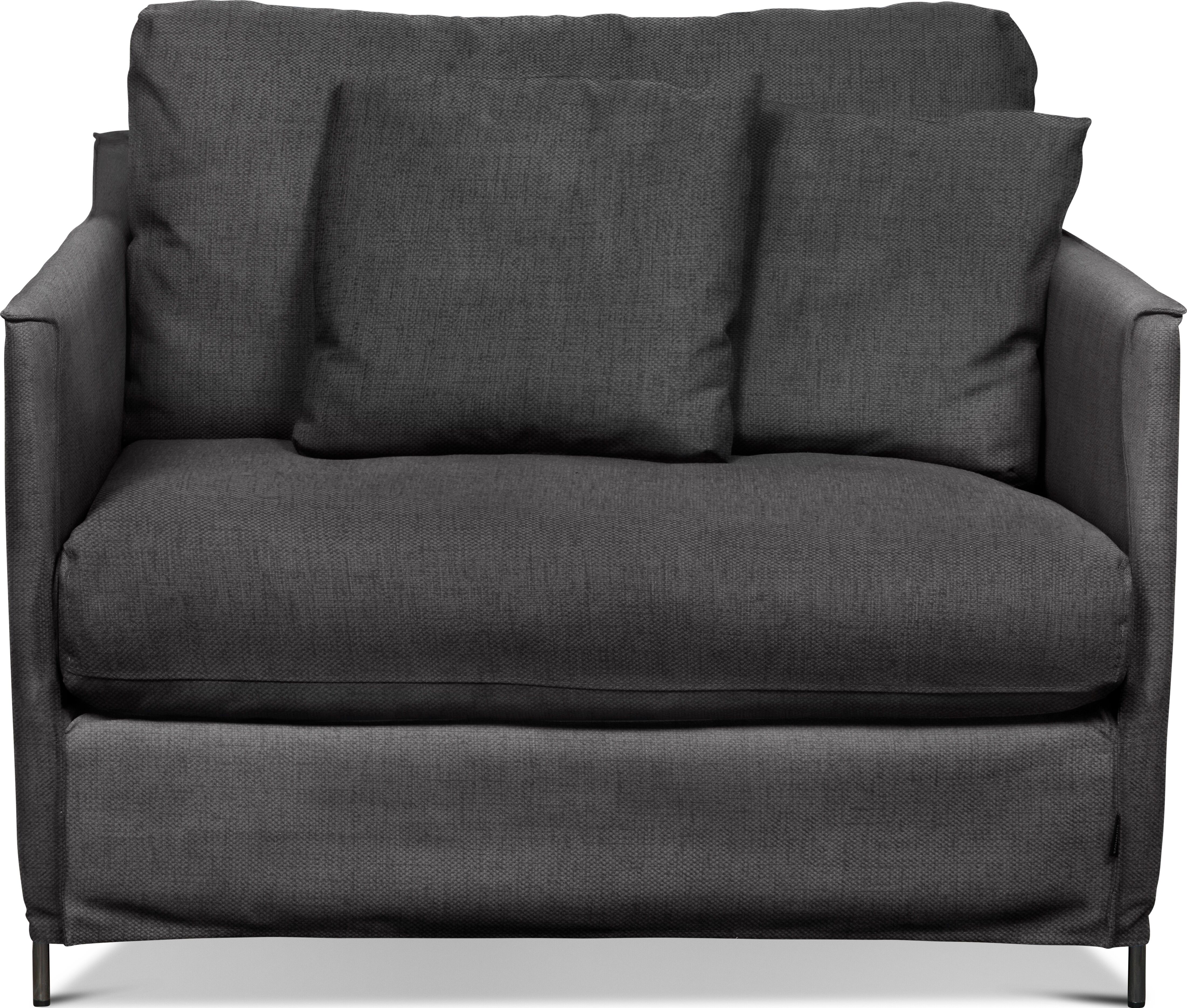 furninova Loveseat »Petito«, abnehmbarer Hussenbezug, alle Kissen mit Federn... grau