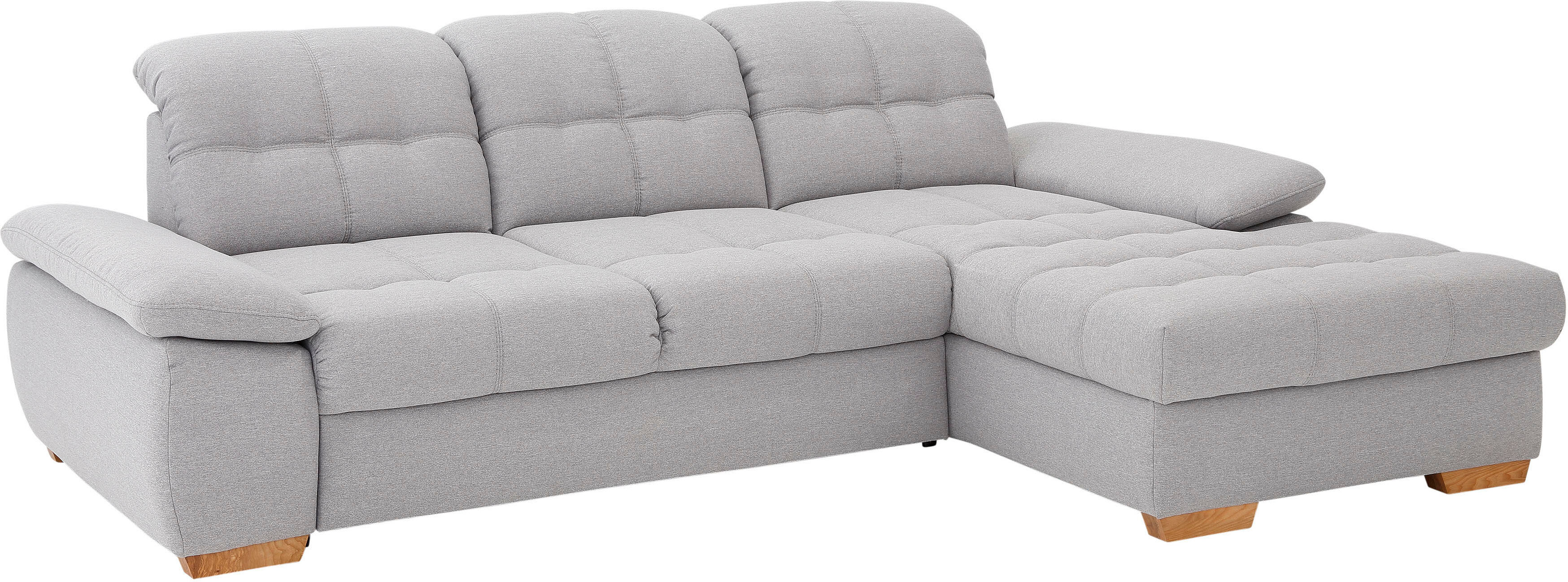 Home affaire Ecksofa »Lotus Home«, incl. Sitztiefenverstellung, wahlweise mit... silberfarben