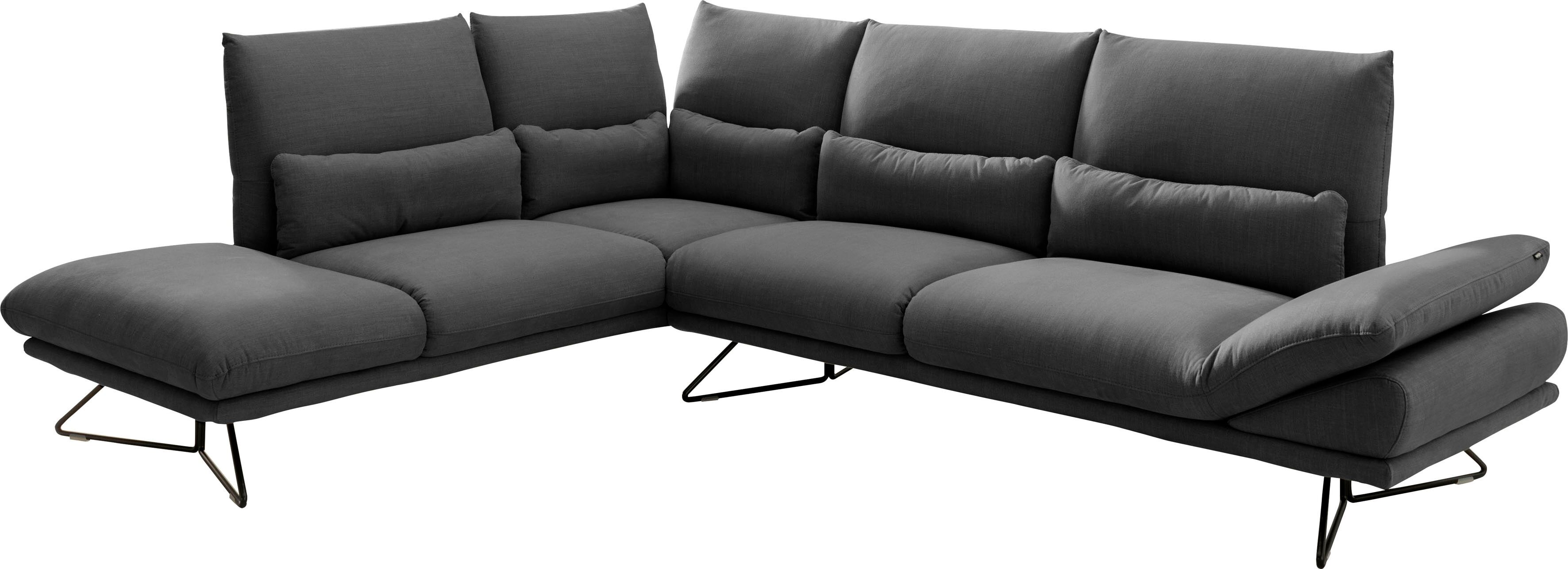 designwerk Ecksofa »Constellation«, in schwebender Optik, Ottomane links oder... grau