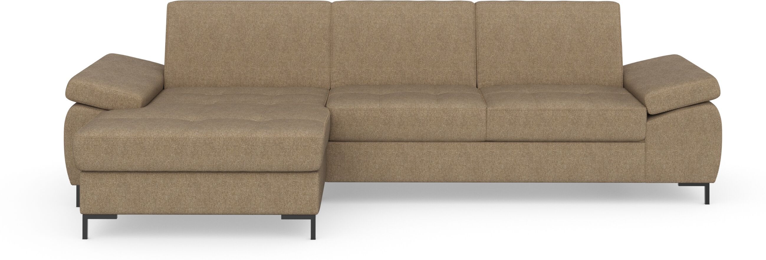 DOMO collection Ecksofa »Capelo«, mit Armteilverstellung, wahlweise mit... braun