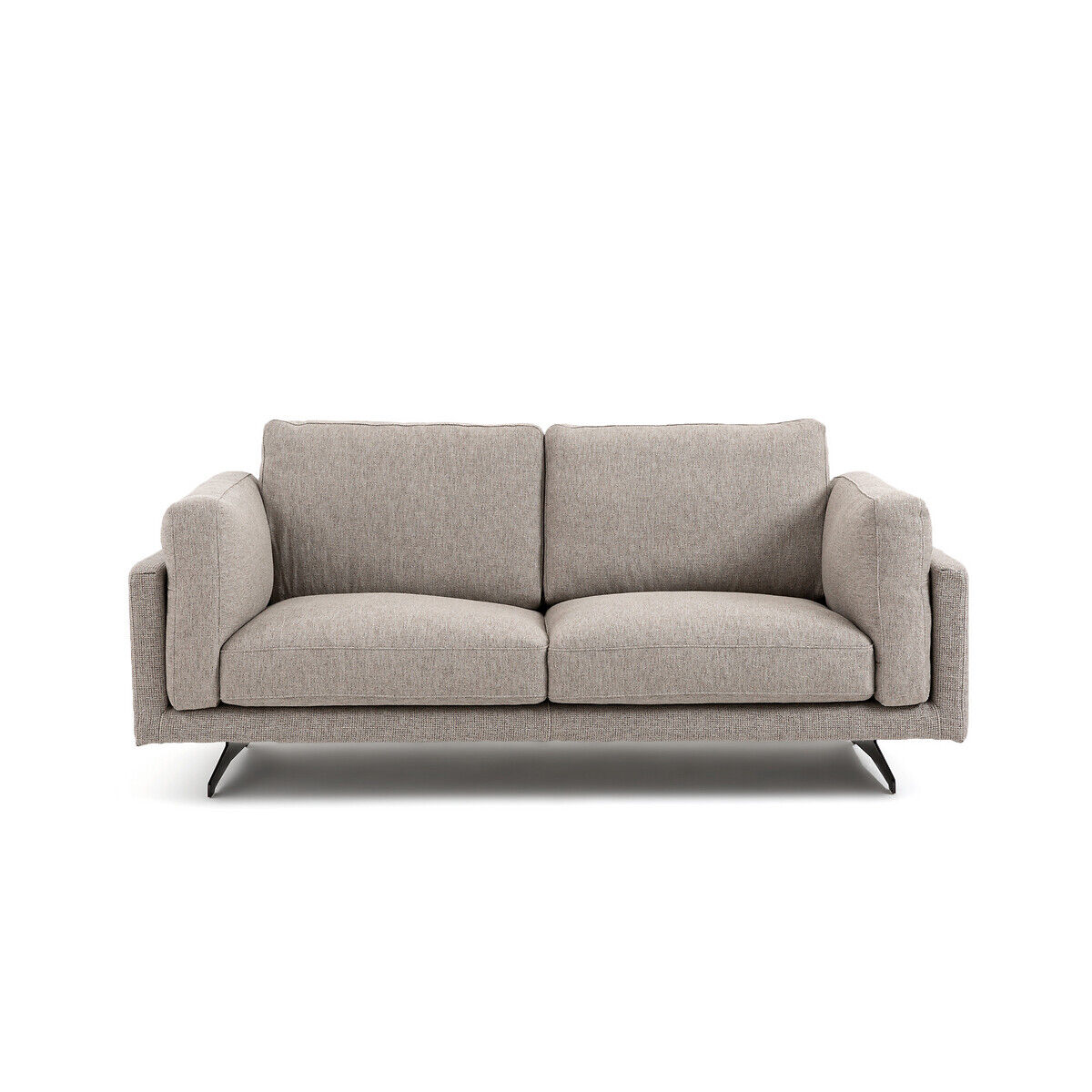 AM.PM 2-Sitzer-Sofa César, Strukturgewebe mit Viskose/Leinen GRAU;BEIGE