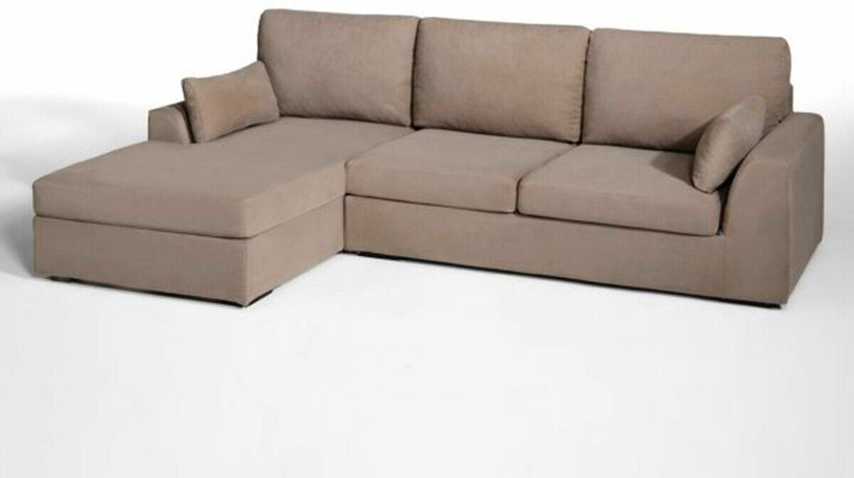 LA REDOUTE INTERIEURS Eckschlafsofa Madison, Baumwolle, Bultex BRAUN;GRAU