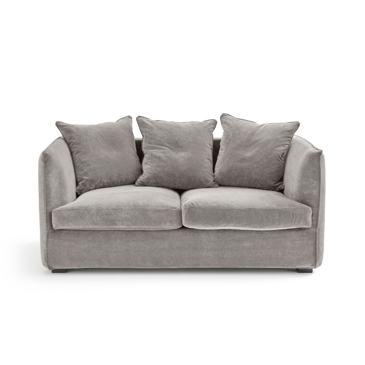 AM.PM 2-Sitzer-Sofa Néo Chiquito, Samt Stonewashed BEIGE;GRÜN