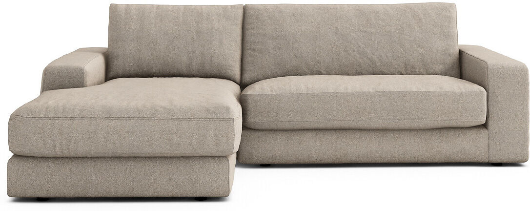 AM.PM Ecksofa Skander, Strukturgewebe mit Viskose und Leinen BEIGE