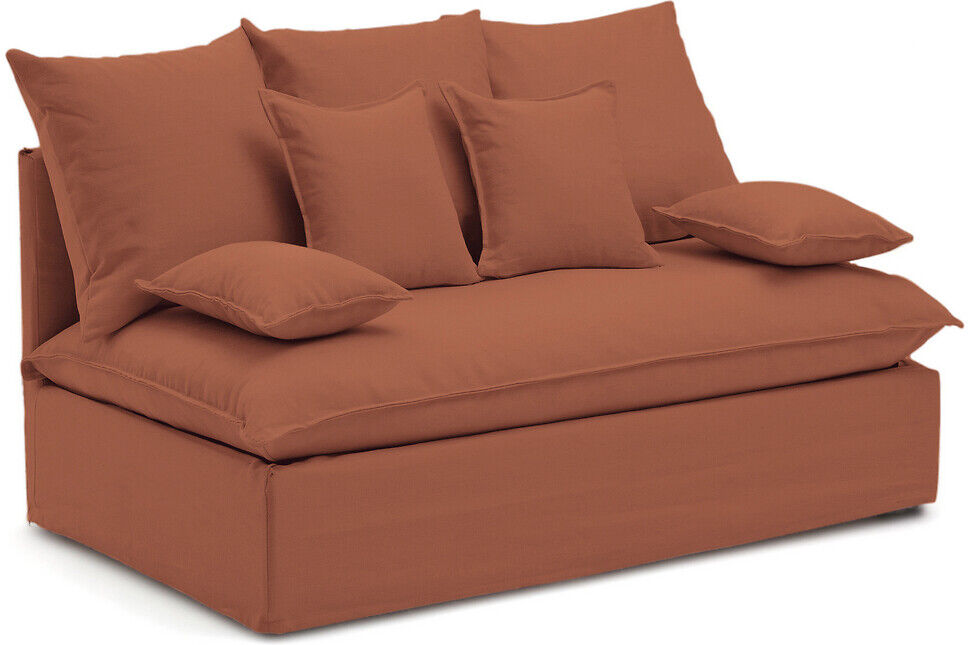 LA REDOUTE INTERIEURS Schlafsofa-Element Nélia, 2-Sitzer, Baumwolle GRÜN;BRAUN;BLAU;BEIGE;GRAU