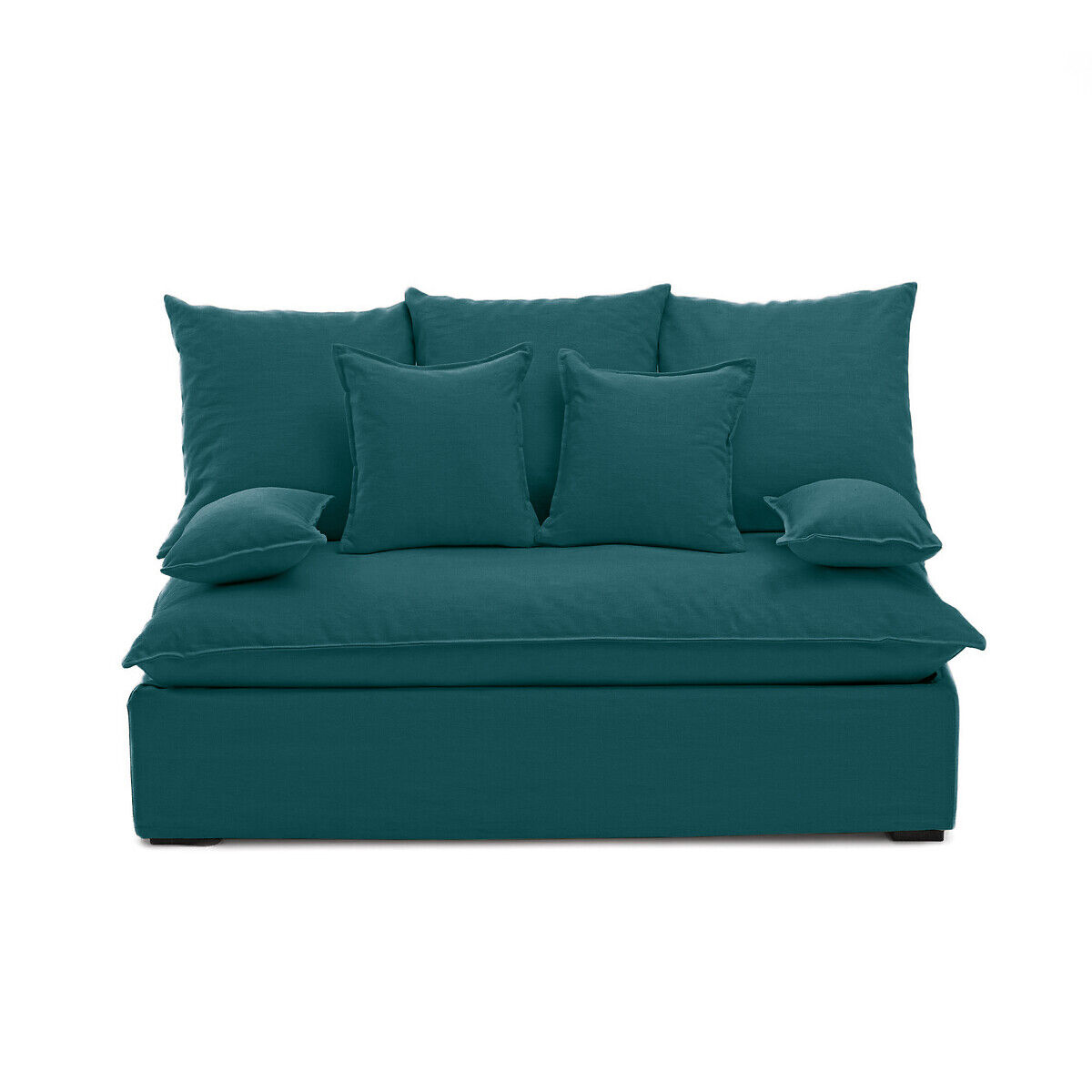 LA REDOUTE INTERIEURS Sofa-Element Nélia, 2-Sitzer, Baumwolle/Leinen BEIGE;BLAU;GELB