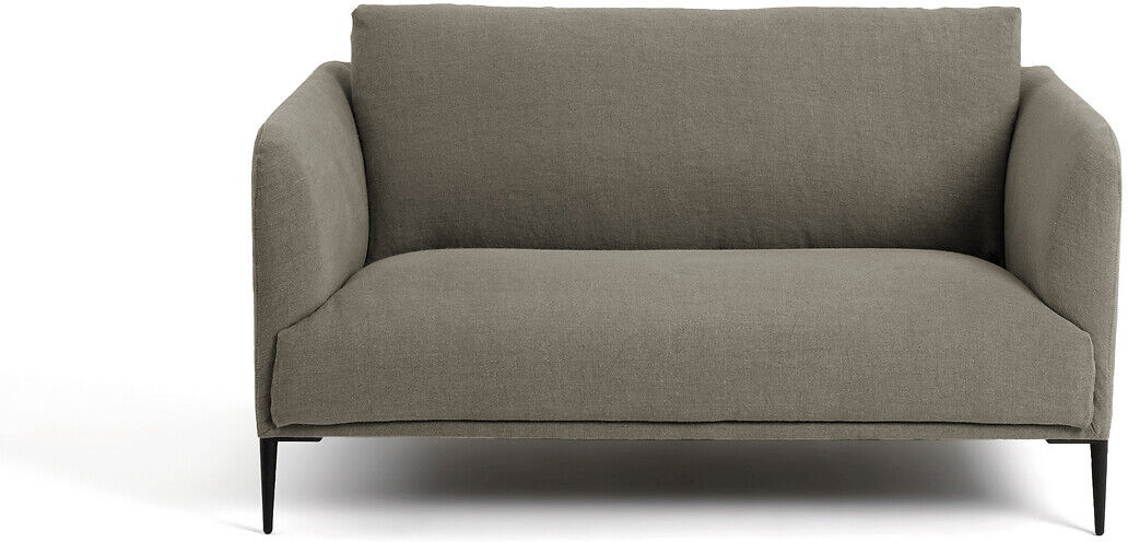 AM.PM 2-Sitzer-Sofa Oscar, Leinen Stonewashed, Design by E. Gallina BEIGE;GRAU