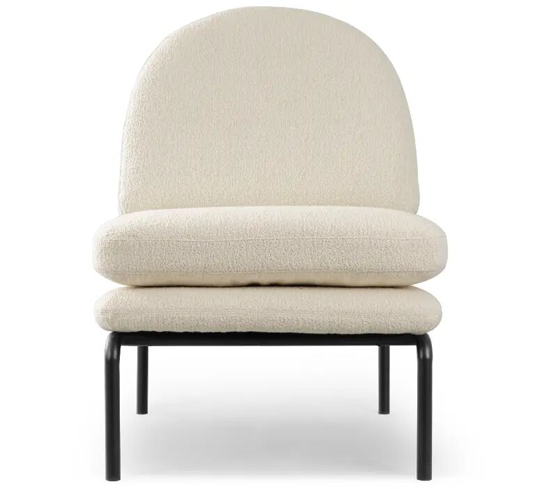 NV GALLERY Design Sessel HOXTON  Weiß / Schwarz