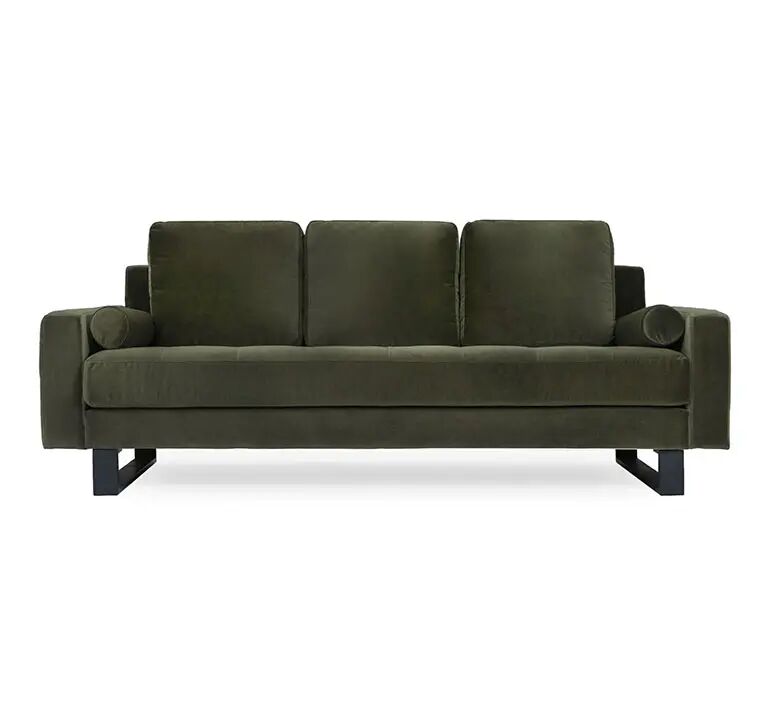 NV GALLERY 3-Sitzer Sofa MIDNIGHT  Grün / Schwarz