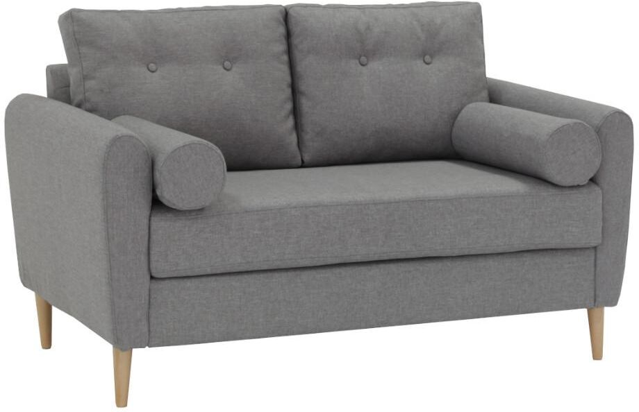 Vente-unique.ch 2-Sitzer-Sofa FLEN - Stoff - Hellgrau