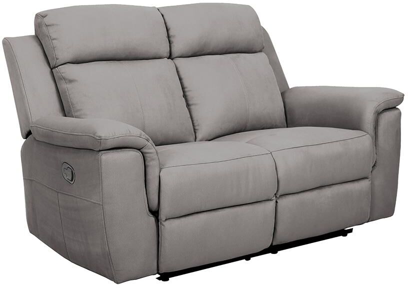 Vente-unique.ch Relaxsofa 2-Sitzer BODENO - Stoff - Grau