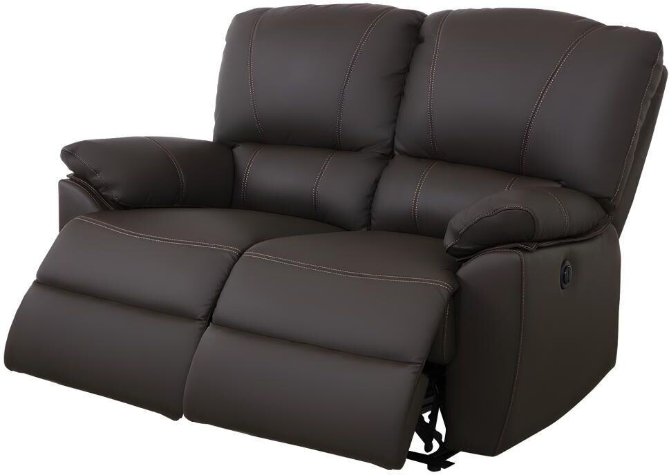 Vente-unique.ch Relaxsofa 2-Sitzer Leder elektrisch Marcis - Braun