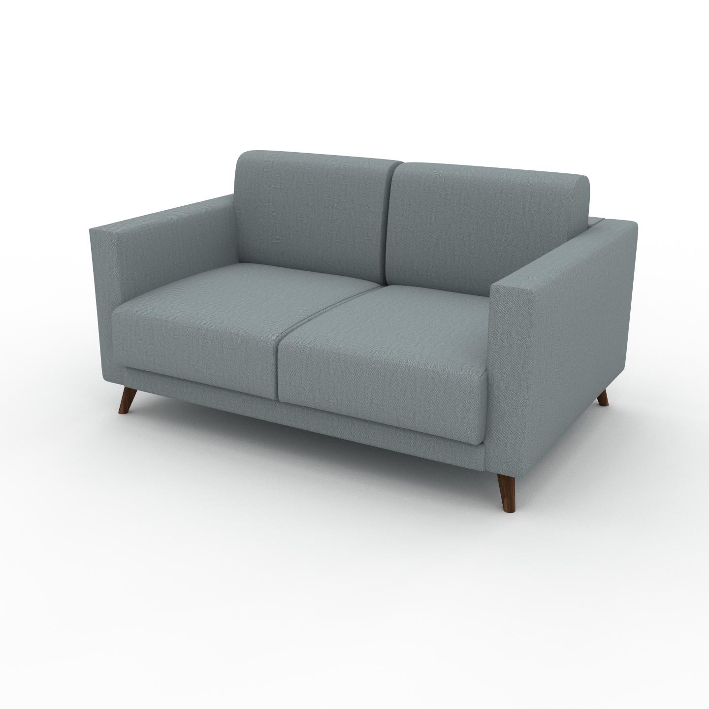 MYCS Sofa 2-Sitzer Taubenblau Webstoff - Elegantes, gemütliches 2-Sitzer Sofa: Hochwertige Qualität, einzigartiges Design - 145 x 75 x 98 cm,...