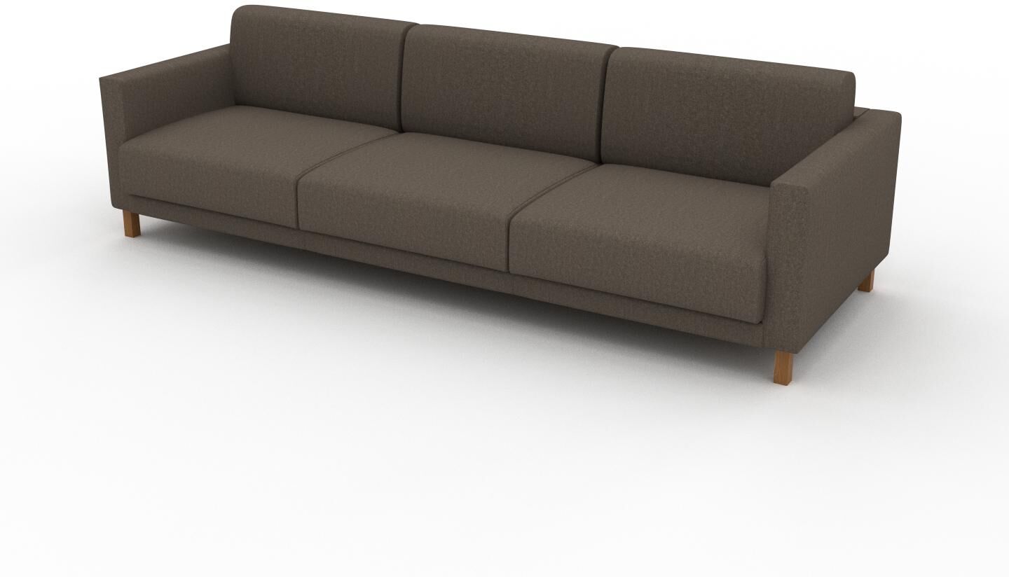 MYCS Sofa Graubraun - Moderne Designer-Couch: Hochwertige Qualität, einzigartiges Design - 264 x 75 x 98 cm, Komplett anpassbar