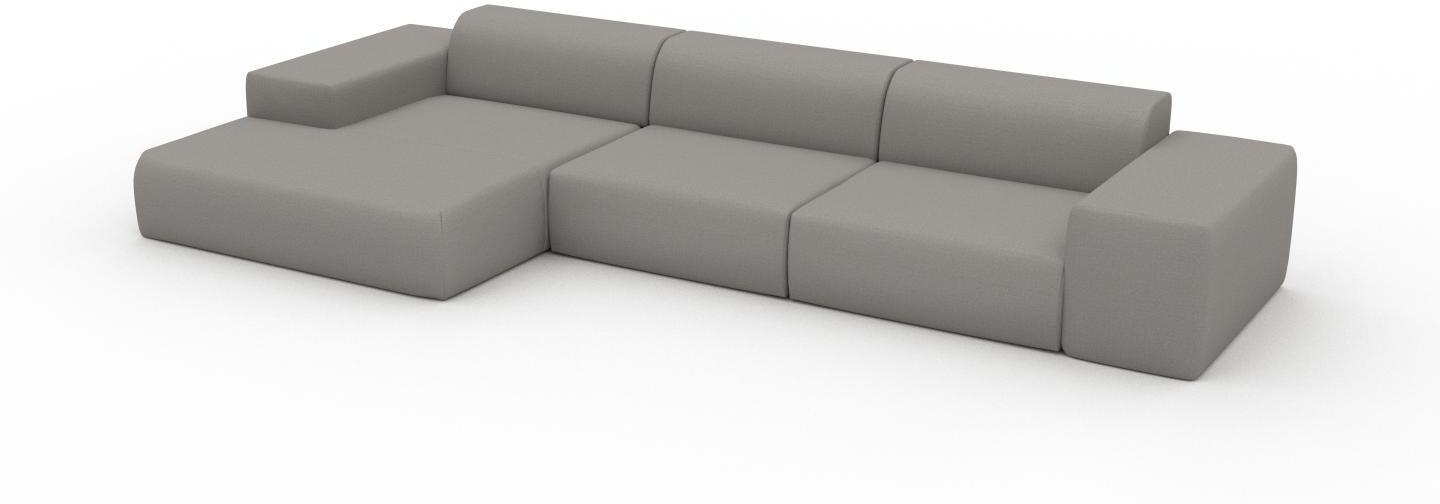 MYCS Ecksofa Sandgrau - Flexible Designer-Polsterecke, L-Form: Beste Qualität, einzigartiges Design - 396 x 72 x 168 cm, konfigurierbar