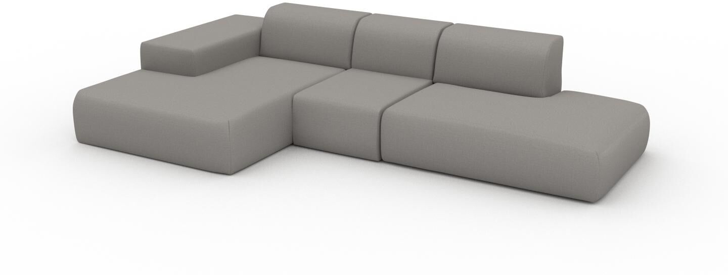 MYCS Ecksofa Sandgrau - Flexible Designer-Polsterecke, L-Form: Beste Qualität, einzigartiges Design - 319 x 72 x 168 cm, konfigurierbar