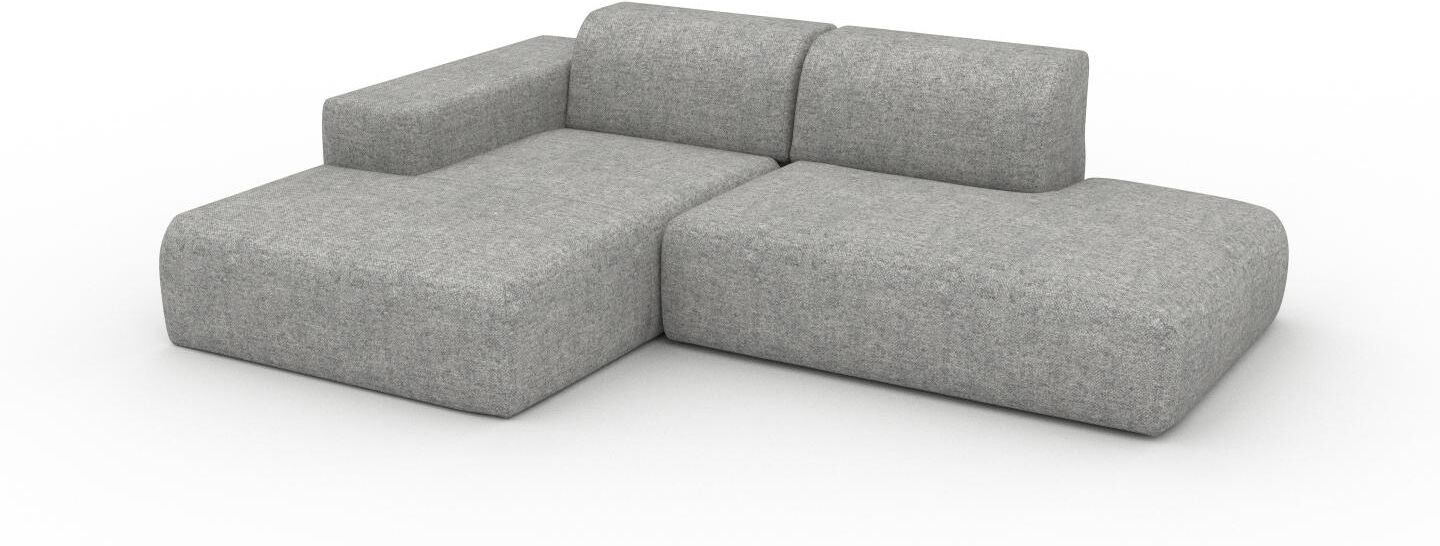 MYCS Ecksofa Kiesgrau - Flexible Designer-Polsterecke, L-Form: Beste Qualität, einzigartiges Design - 245 x 72 x 168 cm, konfigurierbar