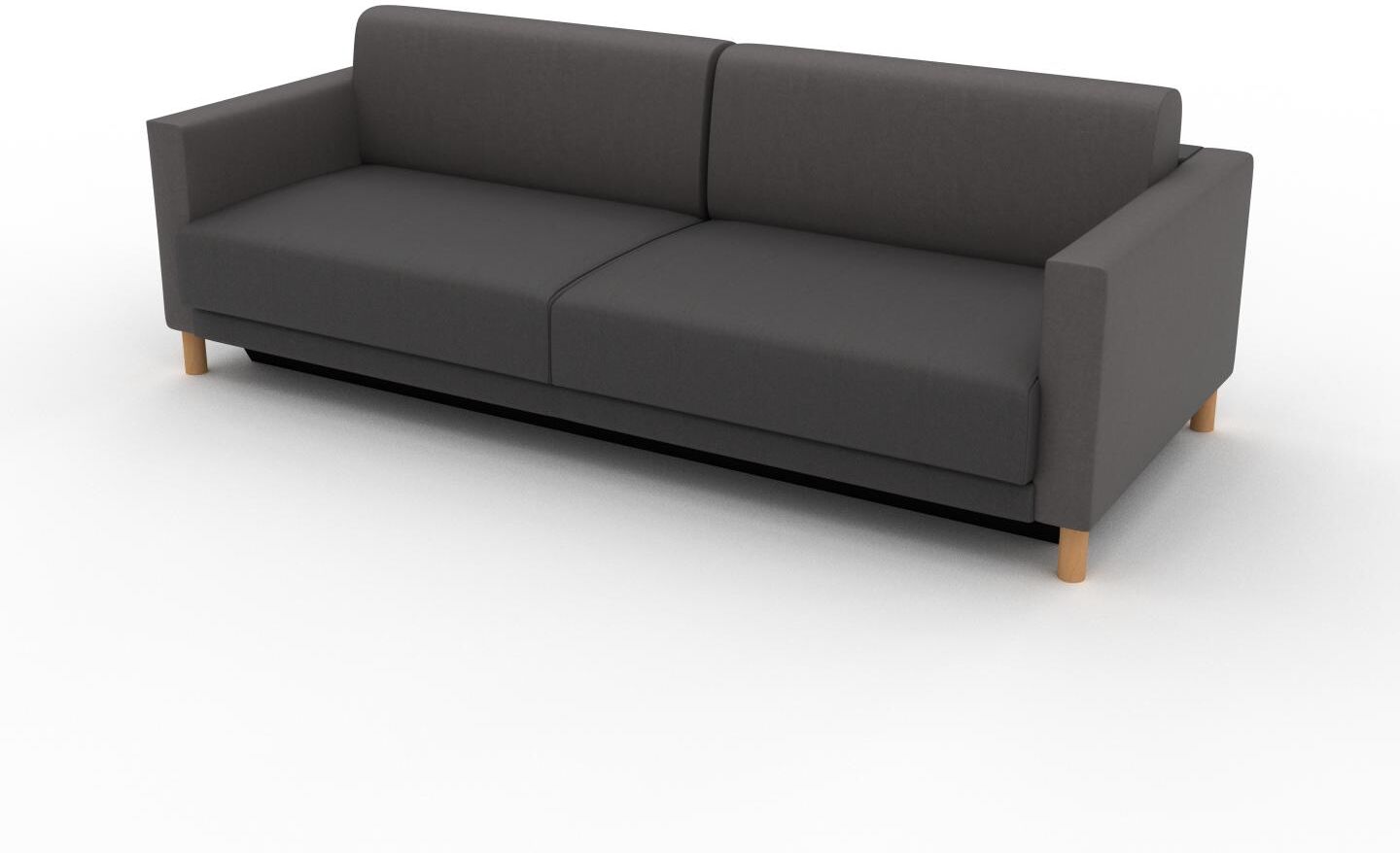 MYCS Schlafsofa Kiesgrau - Elegantes, gemütliches Bettsofa: Hochwertige Qualität, einzigartiges Design - 224 x 75 x 98 cm, konfigurierbar