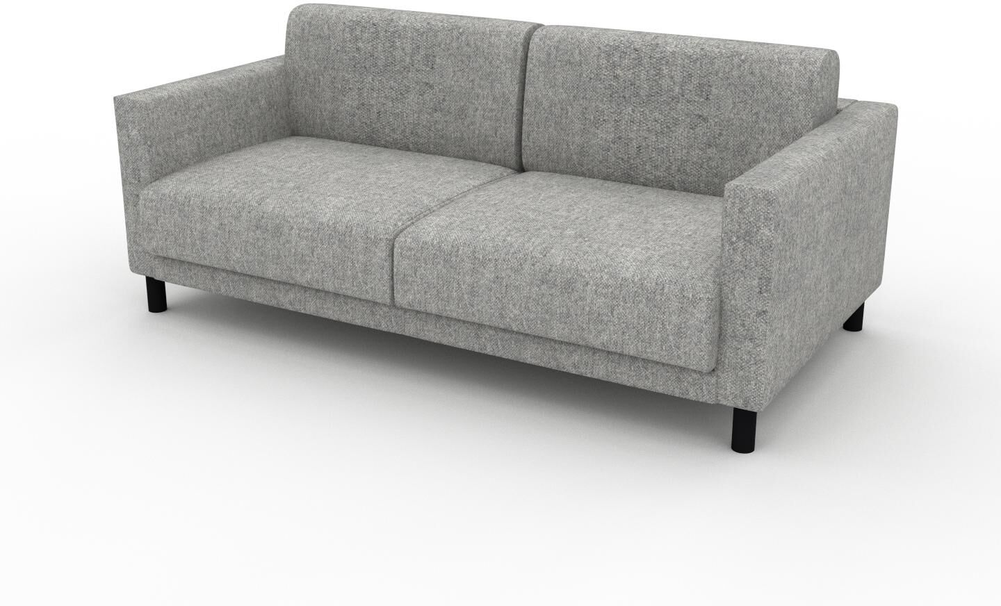 MYCS Sofa 2-Sitzer Kiesgrau Melierte Wolle - Elegantes, gemütliches 2-Sitzer Sofa: Hochwertige Qualität, einzigartiges Design - 184 x 75 x 98 cm,...