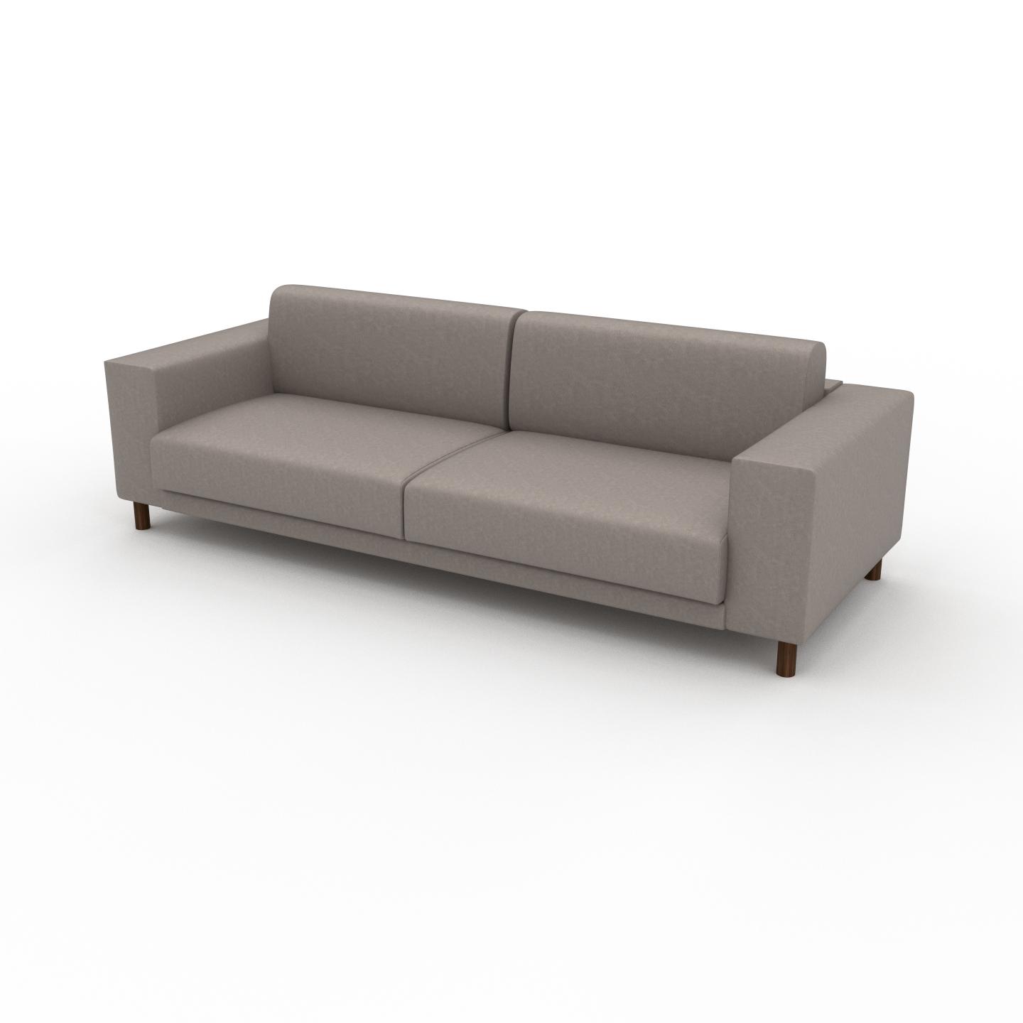 MYCS Sofa Taupebeige - Moderne Designer-Couch: Hochwertige Qualität, einzigartiges Design - 248 x 75 x 98 cm, Komplett anpassbar