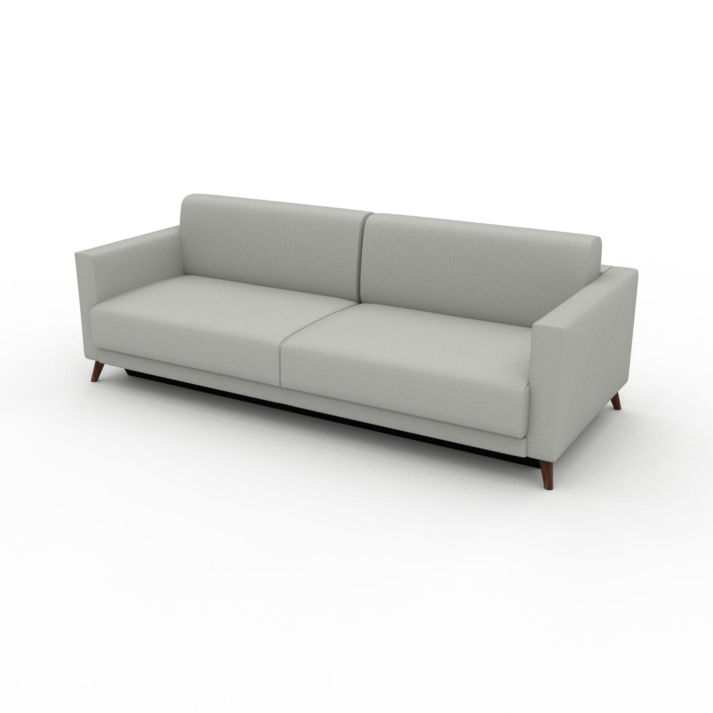 MYCS Sofa 3-Sitzer Kiesgrau Strukturgewebe - Elegantes, gemütliches 3-Sitzer Sofa: Hochwertige Qualität, einzigartiges Design - 225 x 75 x 98 cm,...