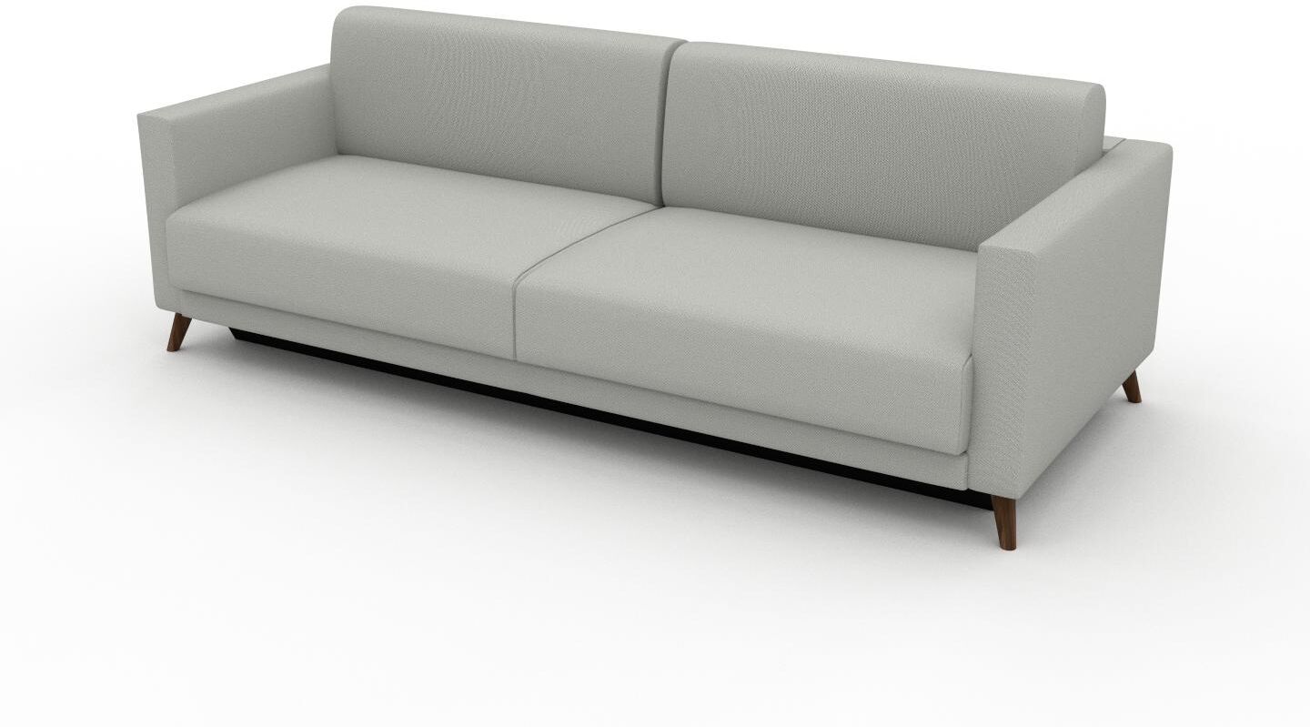 MYCS Sofa 3-Sitzer Kiesgrau Strukturgewebe - Elegantes, gemütliches 3-Sitzer Sofa: Hochwertige Qualität, einzigartiges Design - 225 x 75 x 98 cm,...