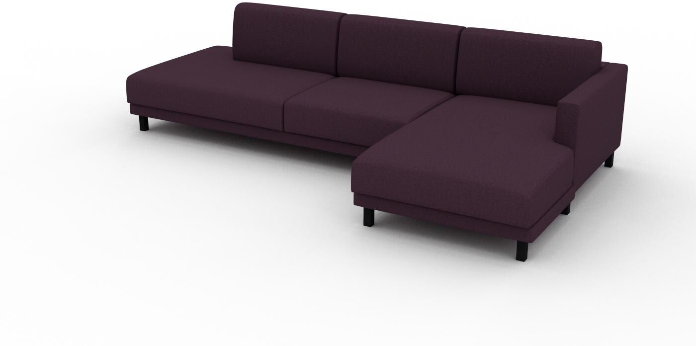 MYCS Ecksofa Auberginen­lila - Flexible Designer-Polsterecke, L-Form: Beste Qualität, einzigartiges Design - 292 x 75 x 162 cm, konfigurierbar