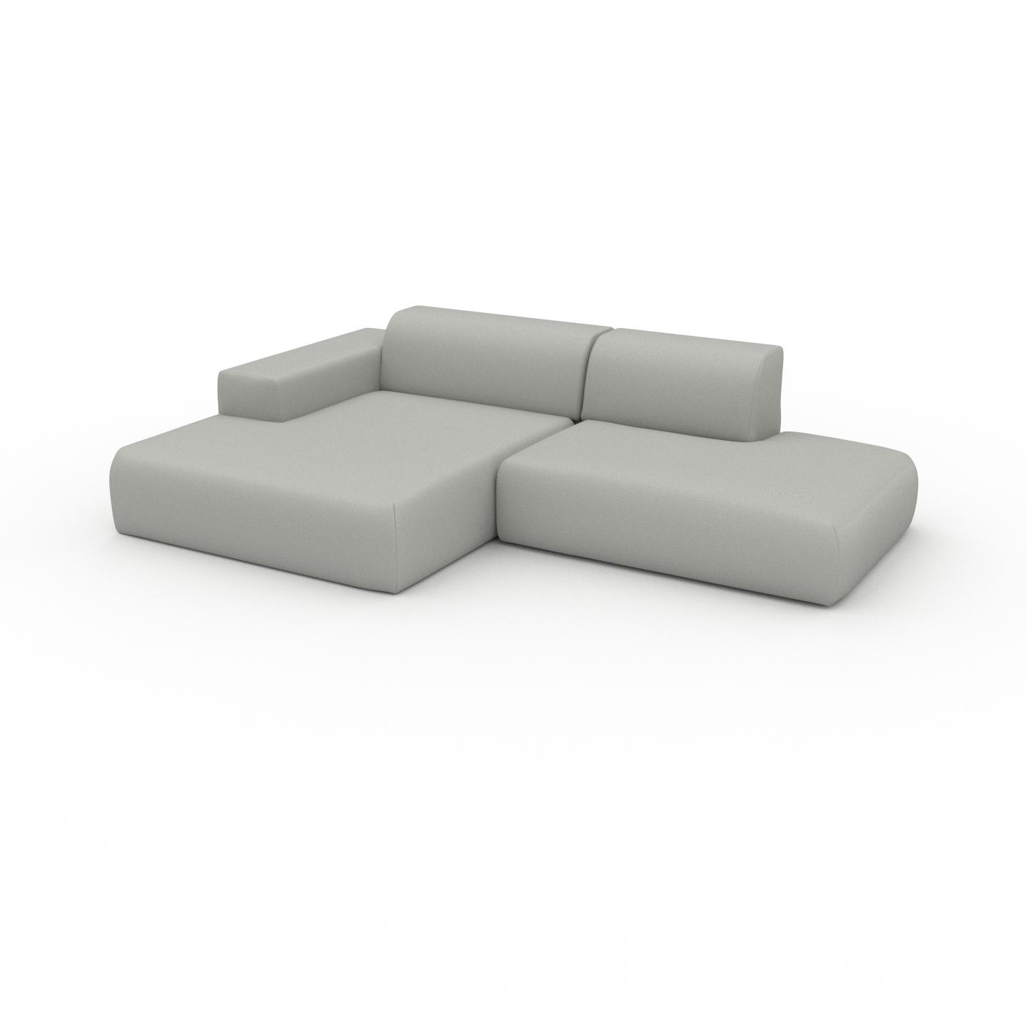 MYCS Ecksofa Kiesgrau - Flexible Designer-Polsterecke, L-Form: Beste Qualität, einzigartiges Design - 270 x 72 x 168 cm, konfigurierbar