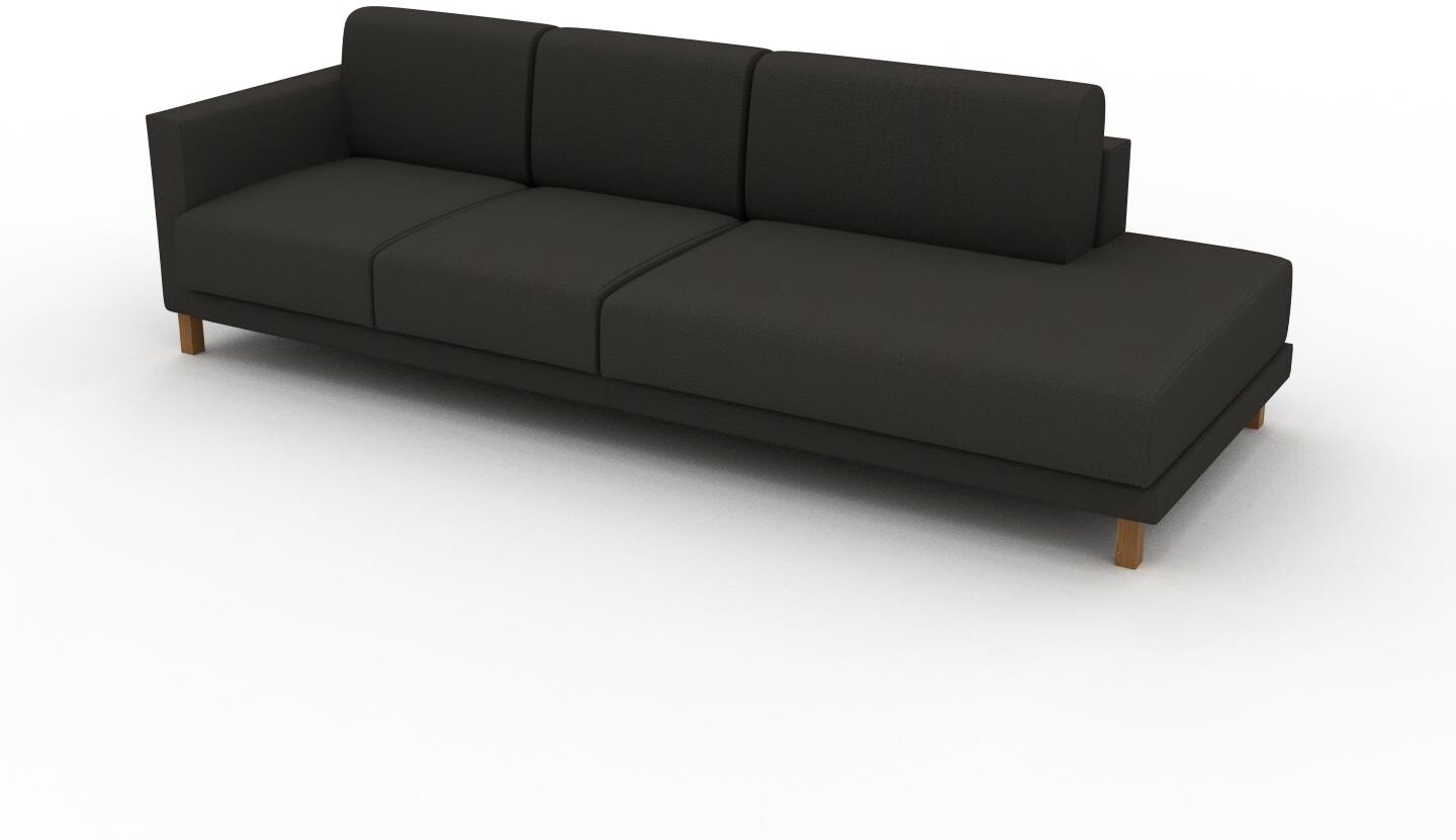 MYCS Sofa Anthrazit - Moderne Designer-Couch: Hochwertige Qualität, einzigartiges Design - 252 x 75 x 98 cm, Komplett anpassbar