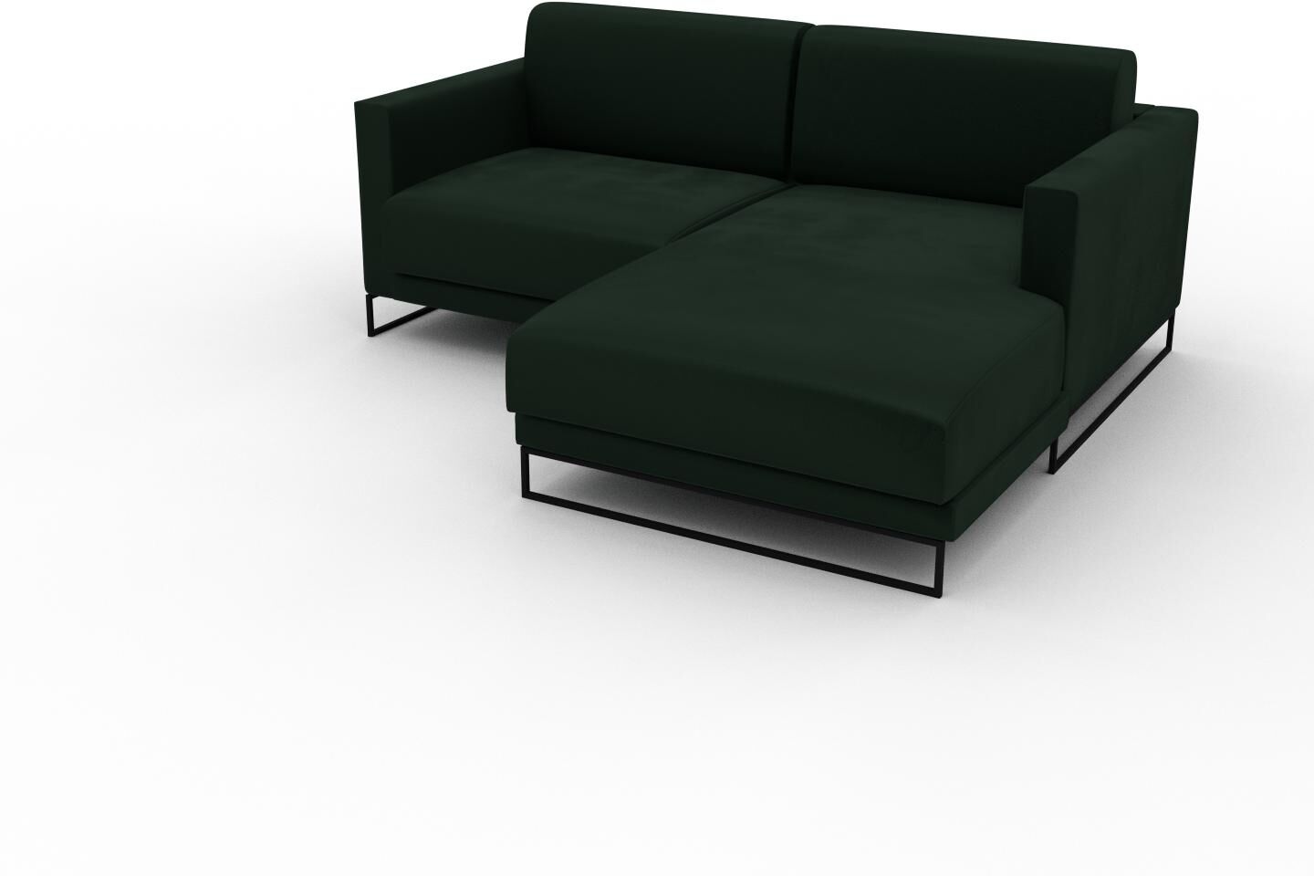 MYCS Sofa 2-Sitzer Samt Tannengrün Samt - Elegantes, gemütliches 2-Sitzer Sofa: Hochwertige Qualität, einzigartiges Design - 184 x 75 x 162 cm,...