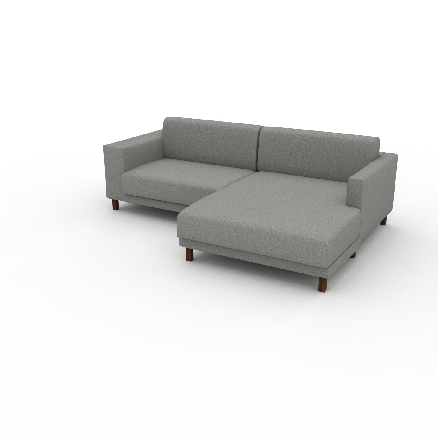 MYCS Ecksofa Lichtgrau - Flexible Designer-Polsterecke, L-Form: Beste Qualität, einzigartiges Design - 236 x 75 x 162 cm, konfigurierbar