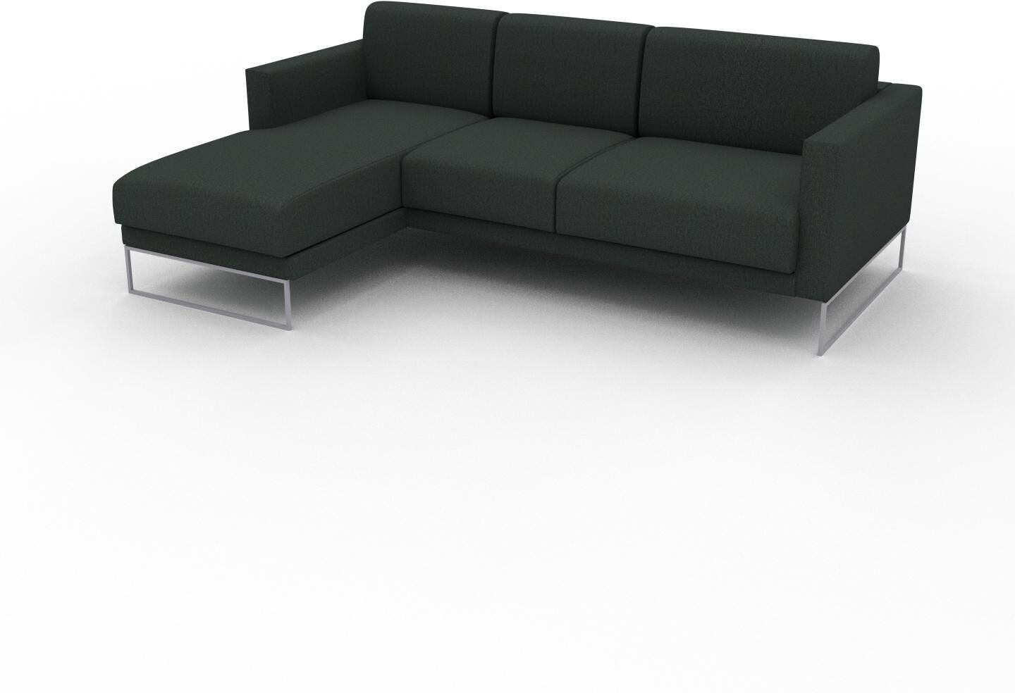 MYCS Ecksofa Anthrazit - Flexible Designer-Polsterecke, L-Form: Beste Qualität, einzigartiges Design - 224 x 81 x 162 cm, konfigurierbar